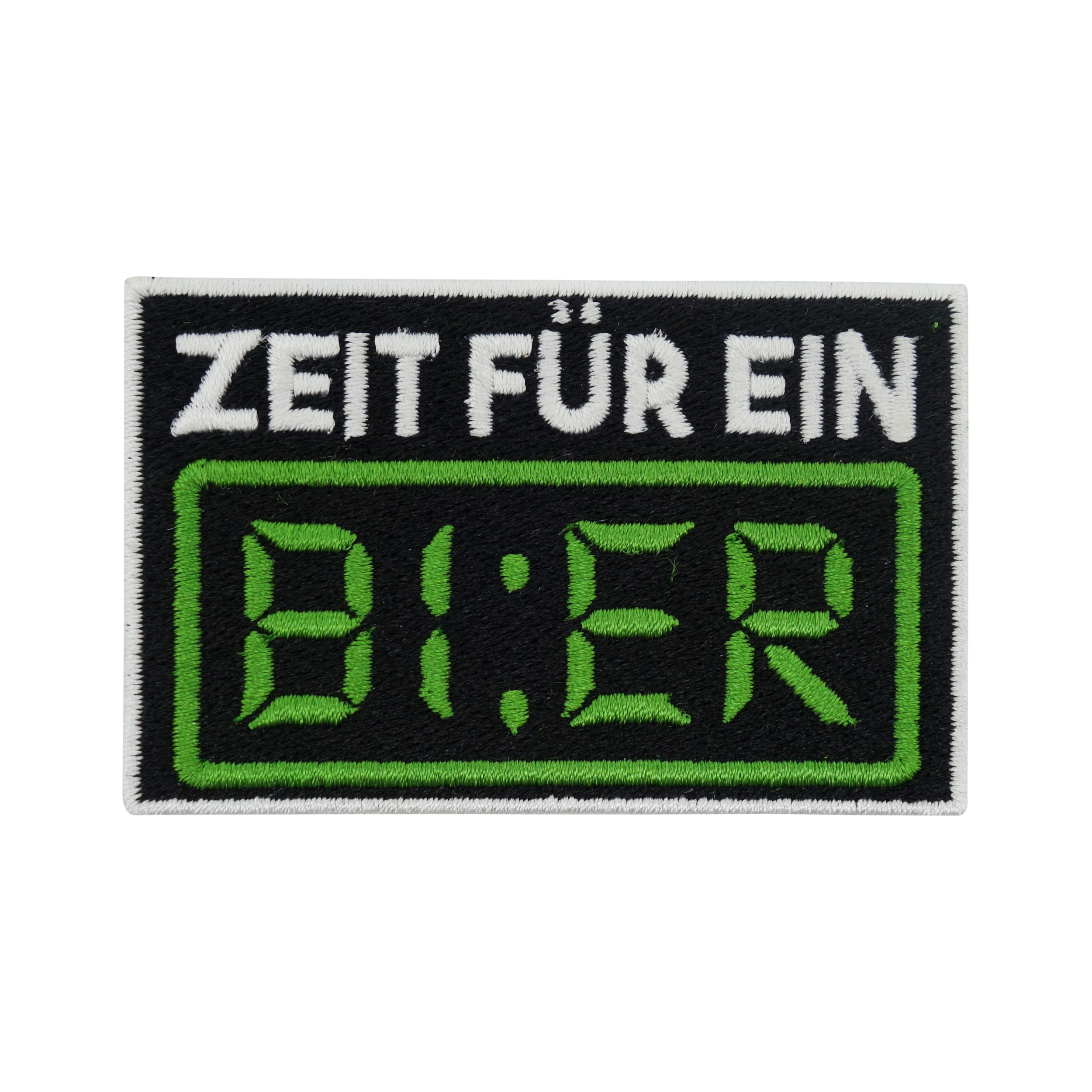 Zeit für ein Bier Patch | Alkohol Beer Bügelbild | Lustiger Wecker DIY