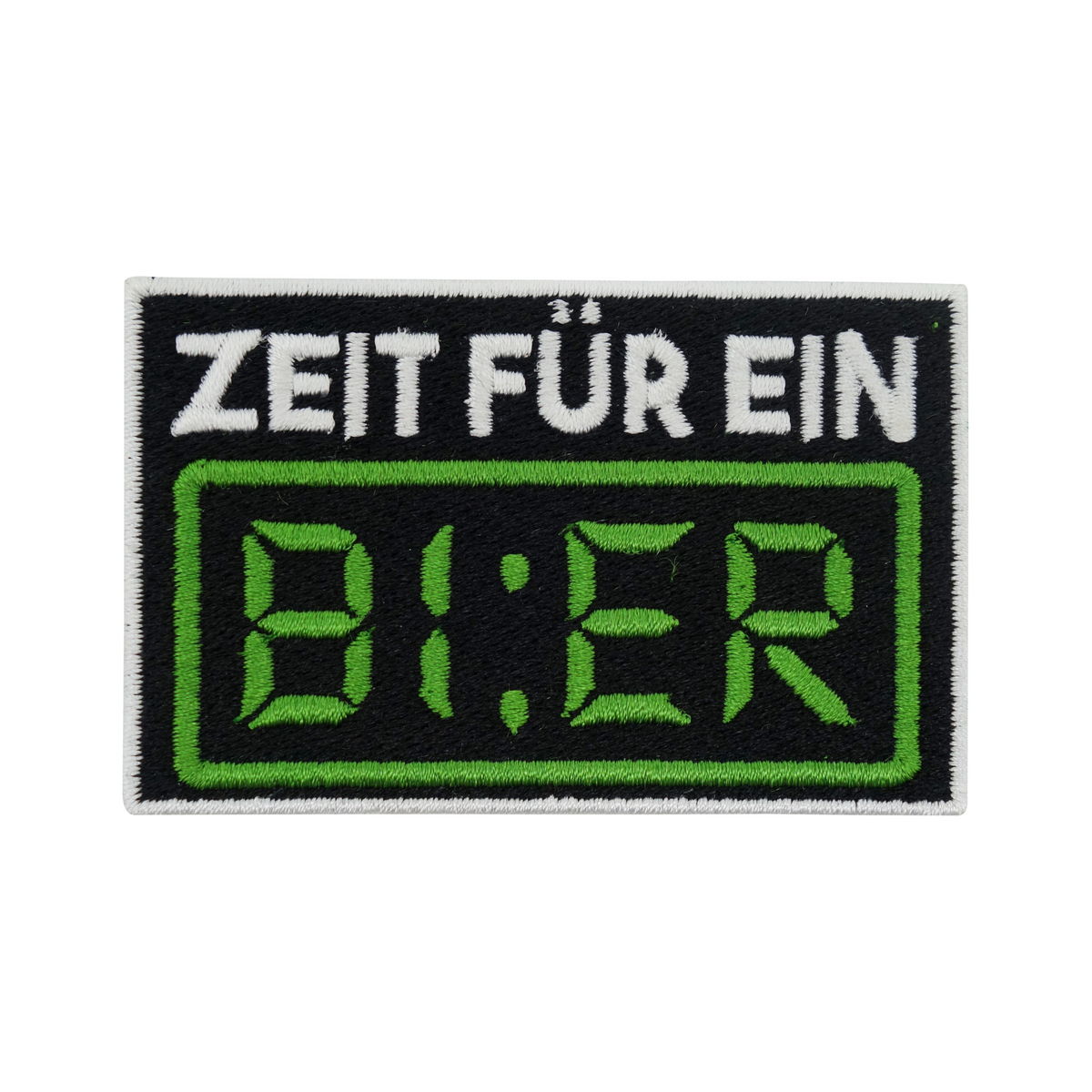 Zeit für ein Bier Patch | Alkohol Beer Bügelbild | Lustiger Wecker DIY