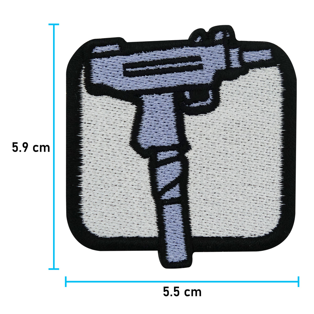 Waffen Patch mit der Maße: 5,9 x 5,5 cm 