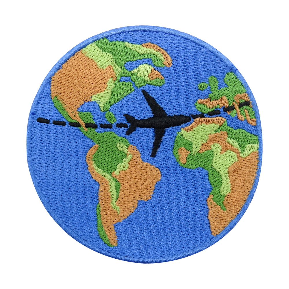 Blauer Weltreise Patch