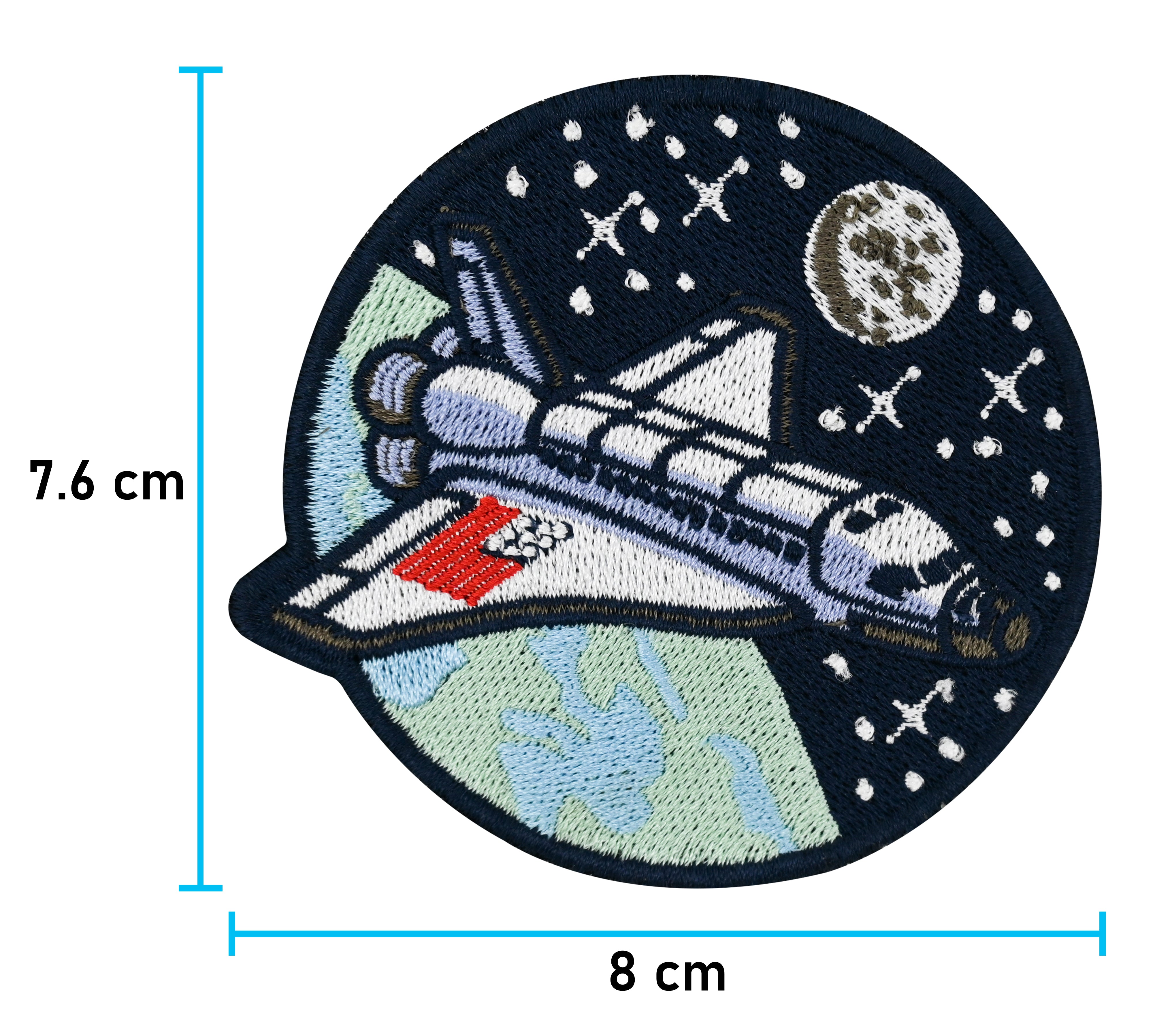 Raumschiff im Weltraum Finally Home Klett Patch | Rakete Klett Patches, Nasa Aufnäher, Astronaut Klettpatches, Kinder Mond Badge, Alien Klettpatch