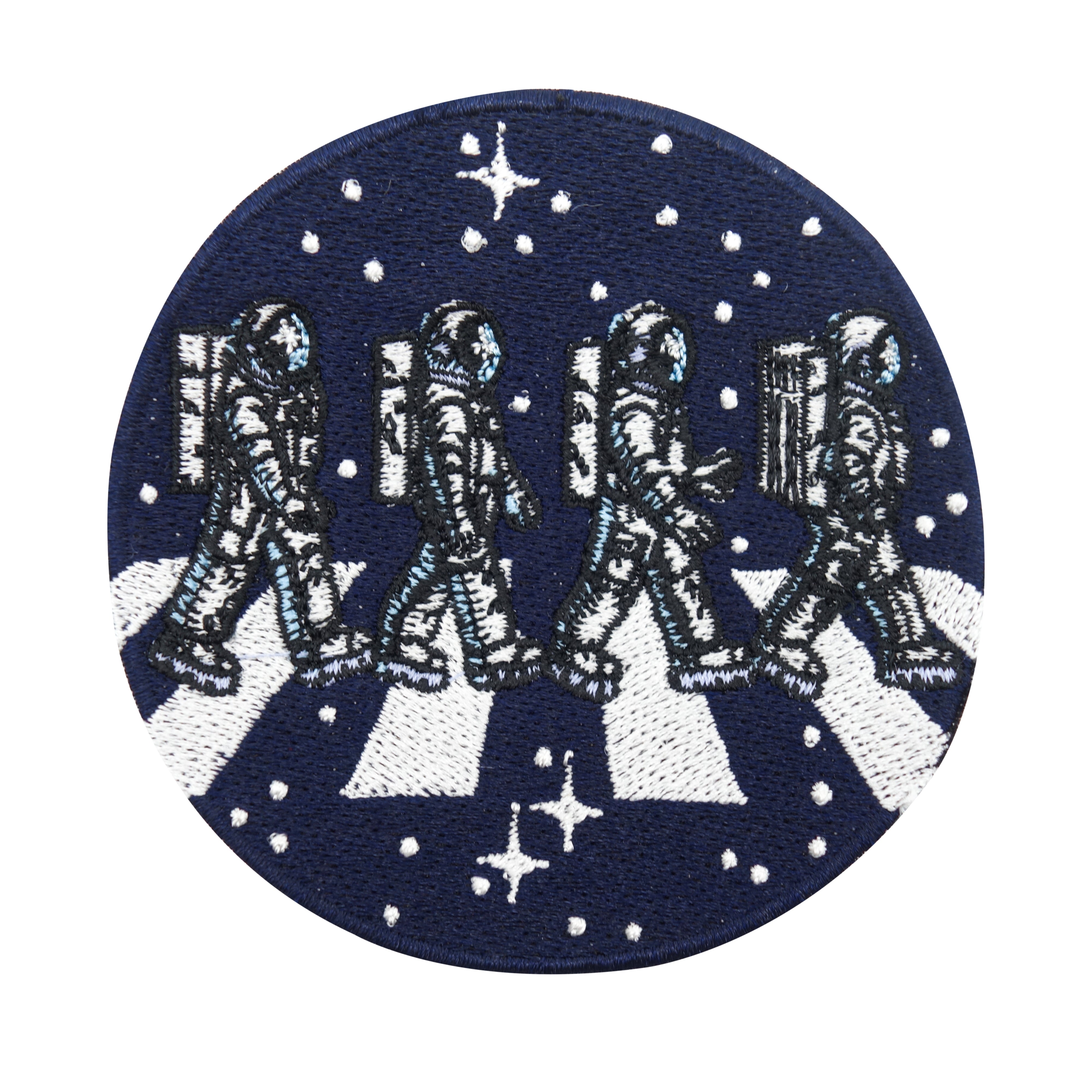 Blauer Astronauten in Beatles Pose Patch
