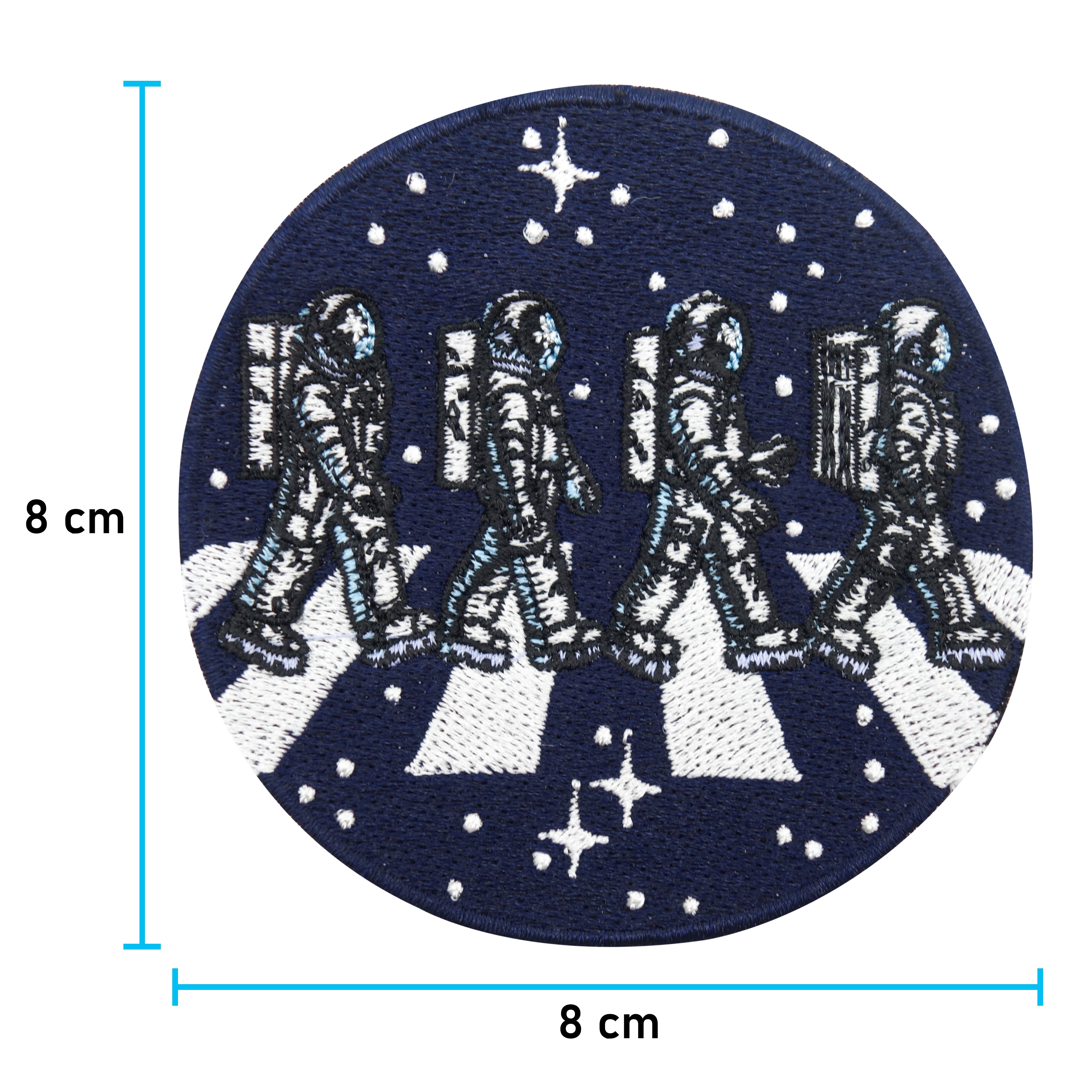 Astronauten Patch mit der Maße: 8 x 8 cm