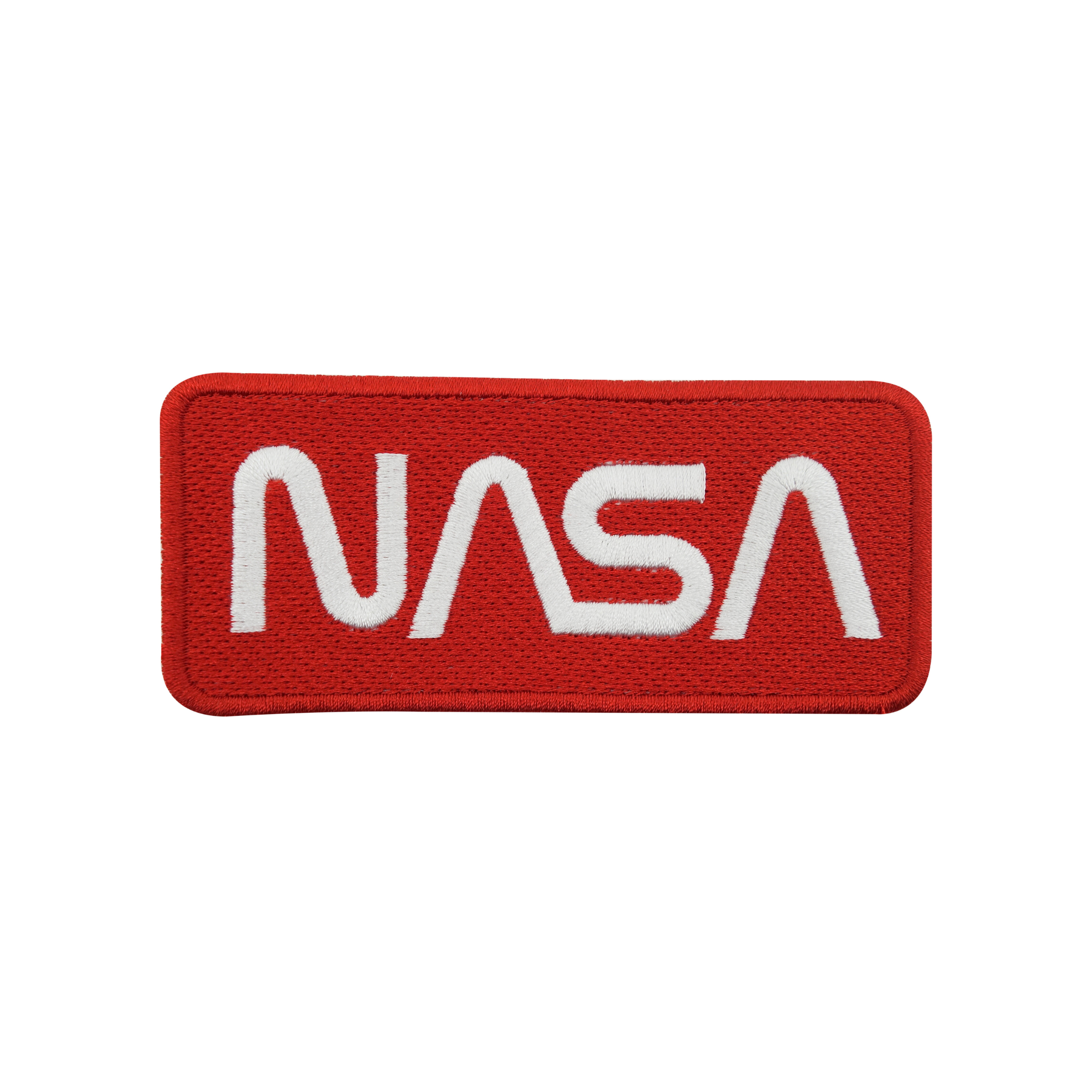 Roter NASA Patch zum Aufbügeln | Weltraum Flicken | Weltall Aufnäher