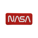Roter NASA Patch zum Aufbügeln | Weltraum Flicken | Weltall Aufnäher