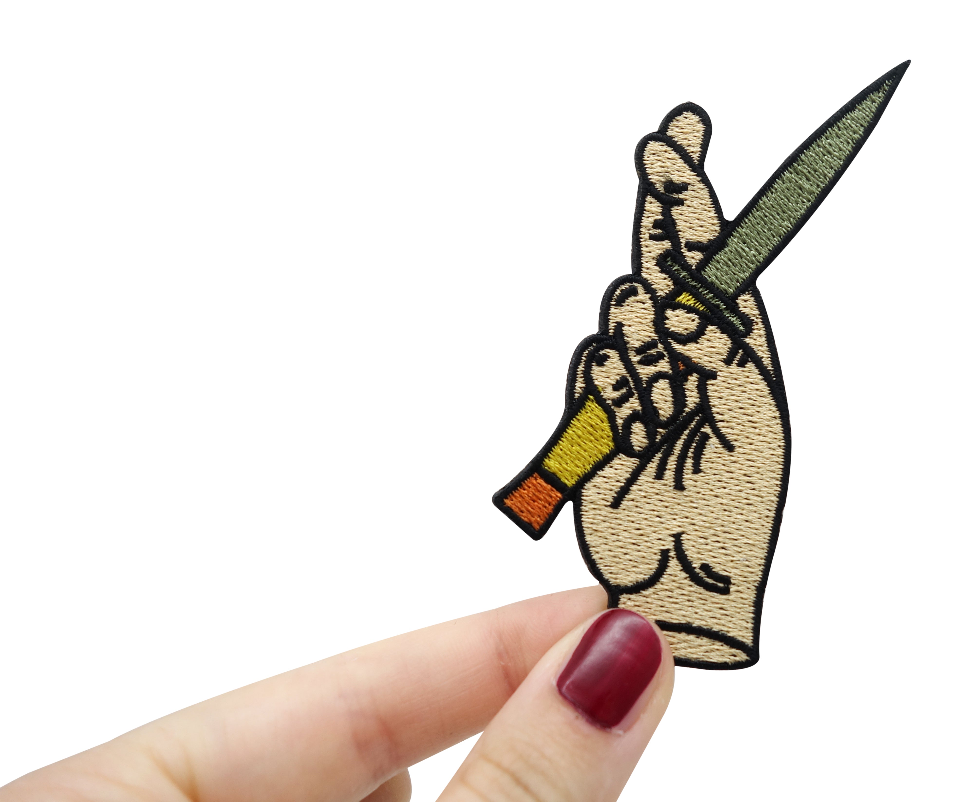 Sneaky Hands | Patches, Bügelbild, Verräter Aufbügler, Hände Aufnäher, Finally Home Patch zum Aufbügeln