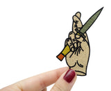 Sneaky Hands | Patches, Bügelbild, Verräter Aufbügler, Hände Aufnäher, Finally Home Patch zum Aufbügeln