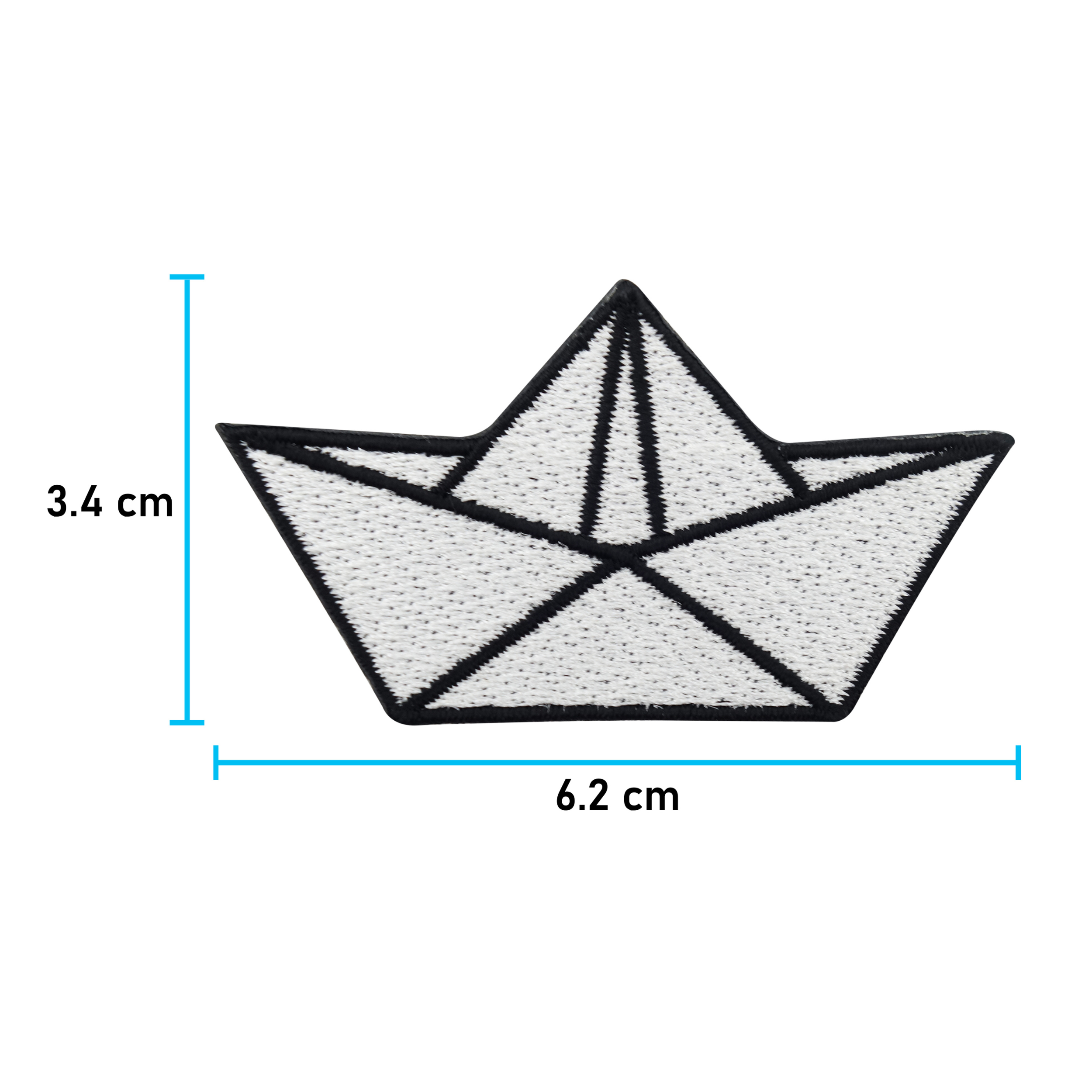 Papierboot Patch zum Aufbügeln | Boot Patches, Schiff Bügelbild, Origami Aufbügler, Anker Aufnäher, Finally Home