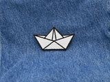 Papierboot Patch zum Aufbügeln | Boot Patches, Schiff Bügelbild, Origami Aufbügler, Anker Aufnäher, Finally Home