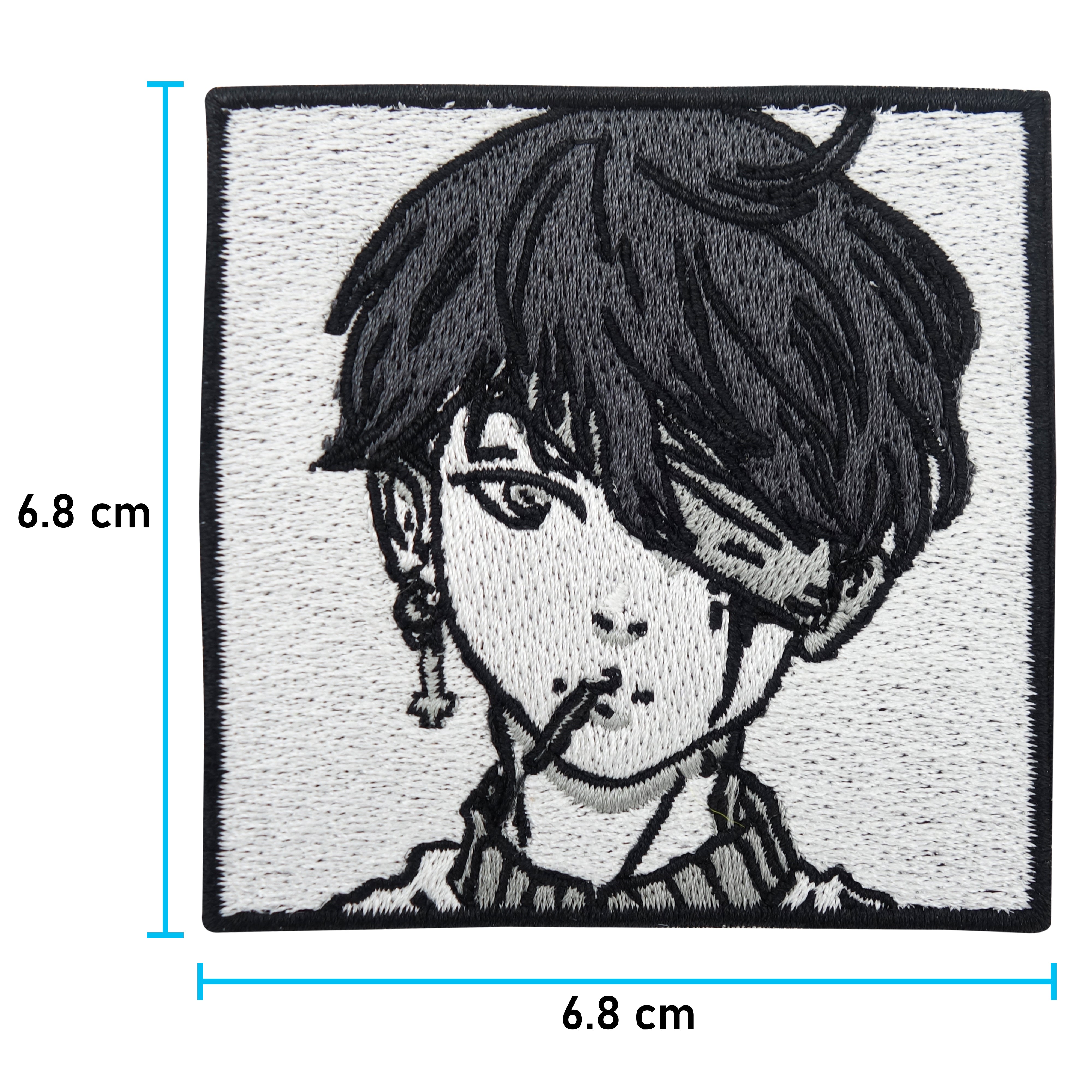 Korean Boy Patch mit der Maße: 6,8 x 6,8 cm