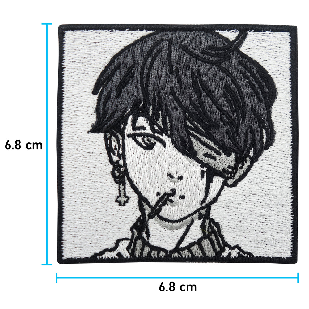 Korean Boy Patch mit der Maße: 6,8 x 6,8 cm