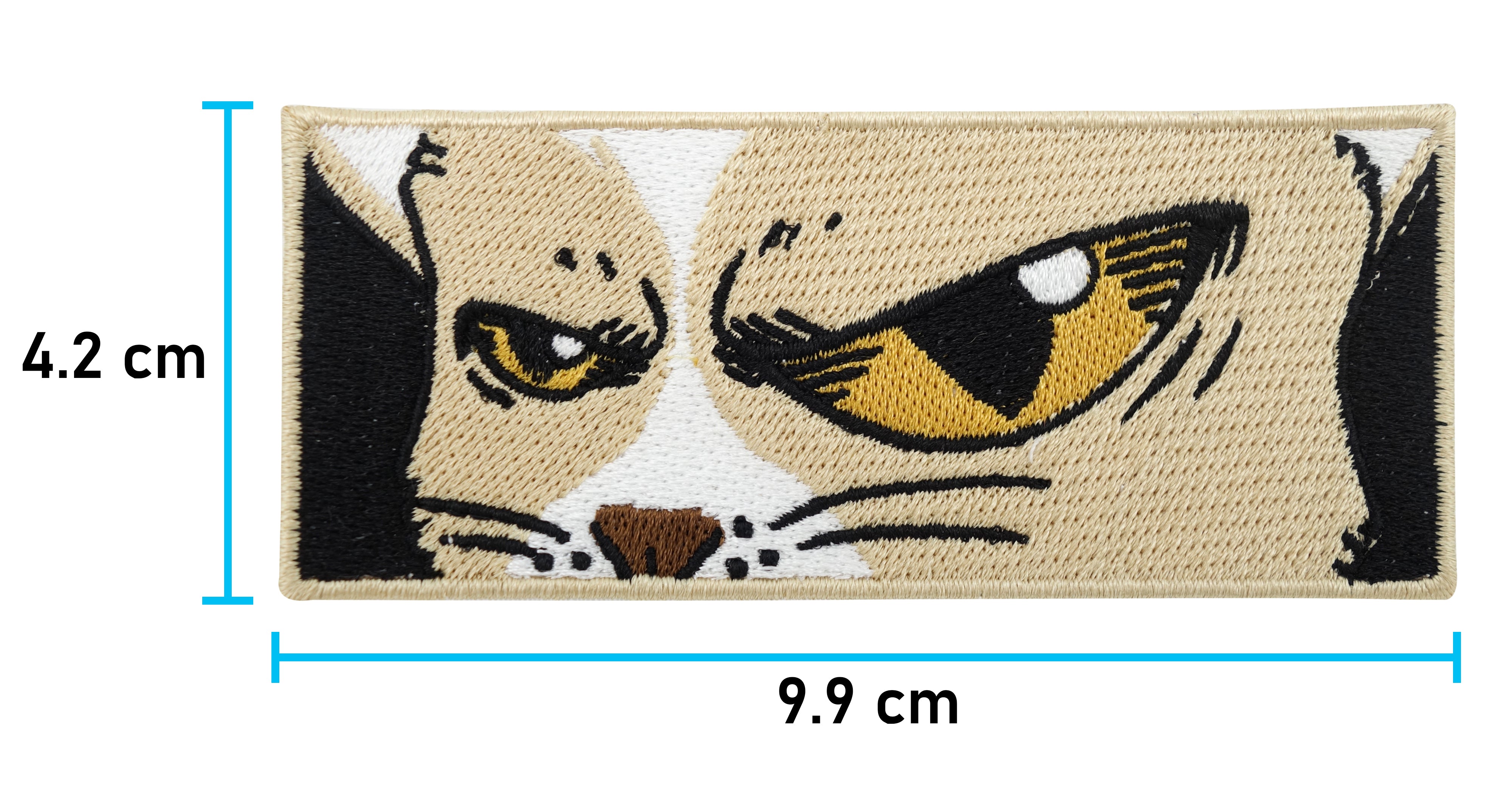 Anime Katze Patch mit der Maße: 4,2 x 9,9 cm