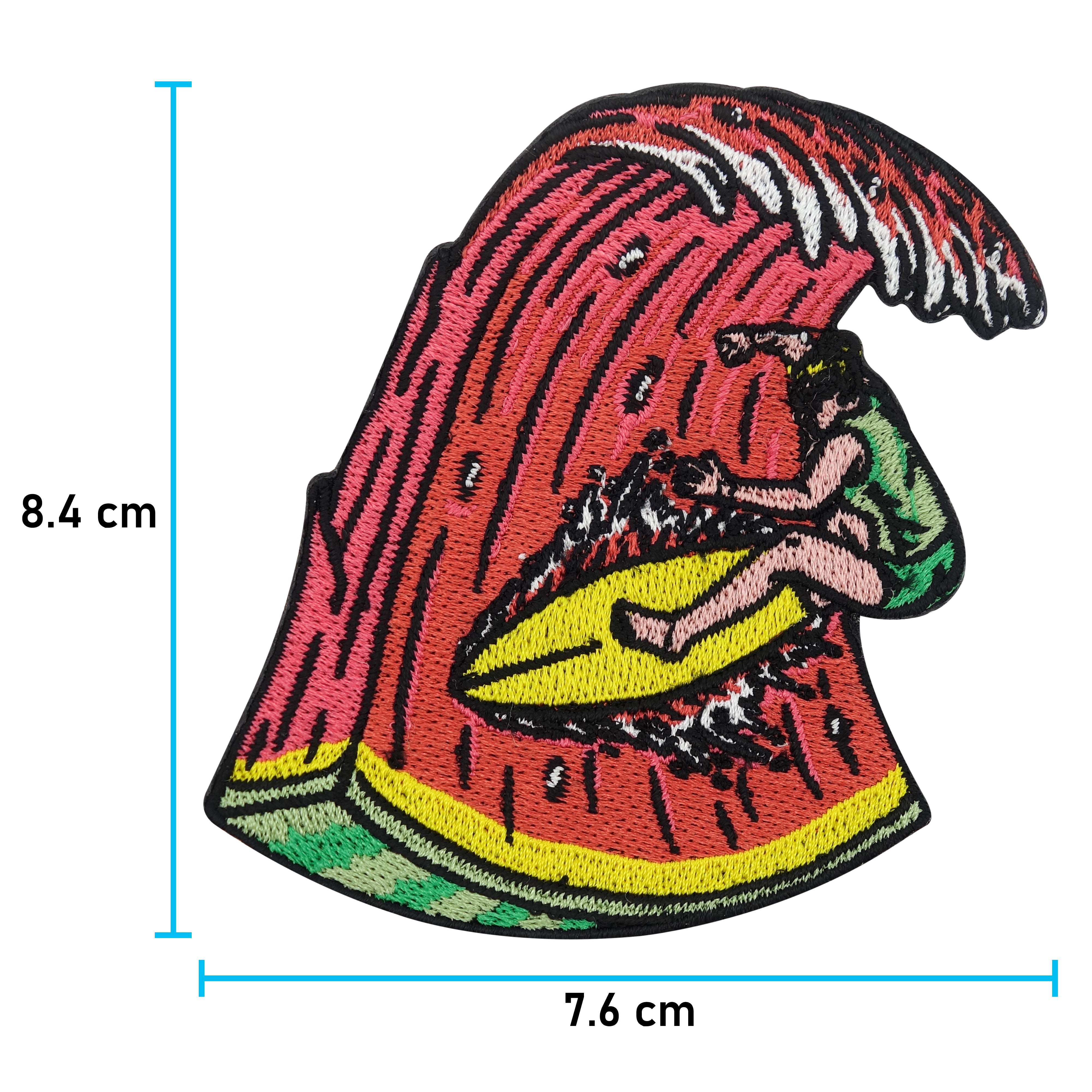 Surfer Patch mit der Maße: 8,4 x 7,6 cm