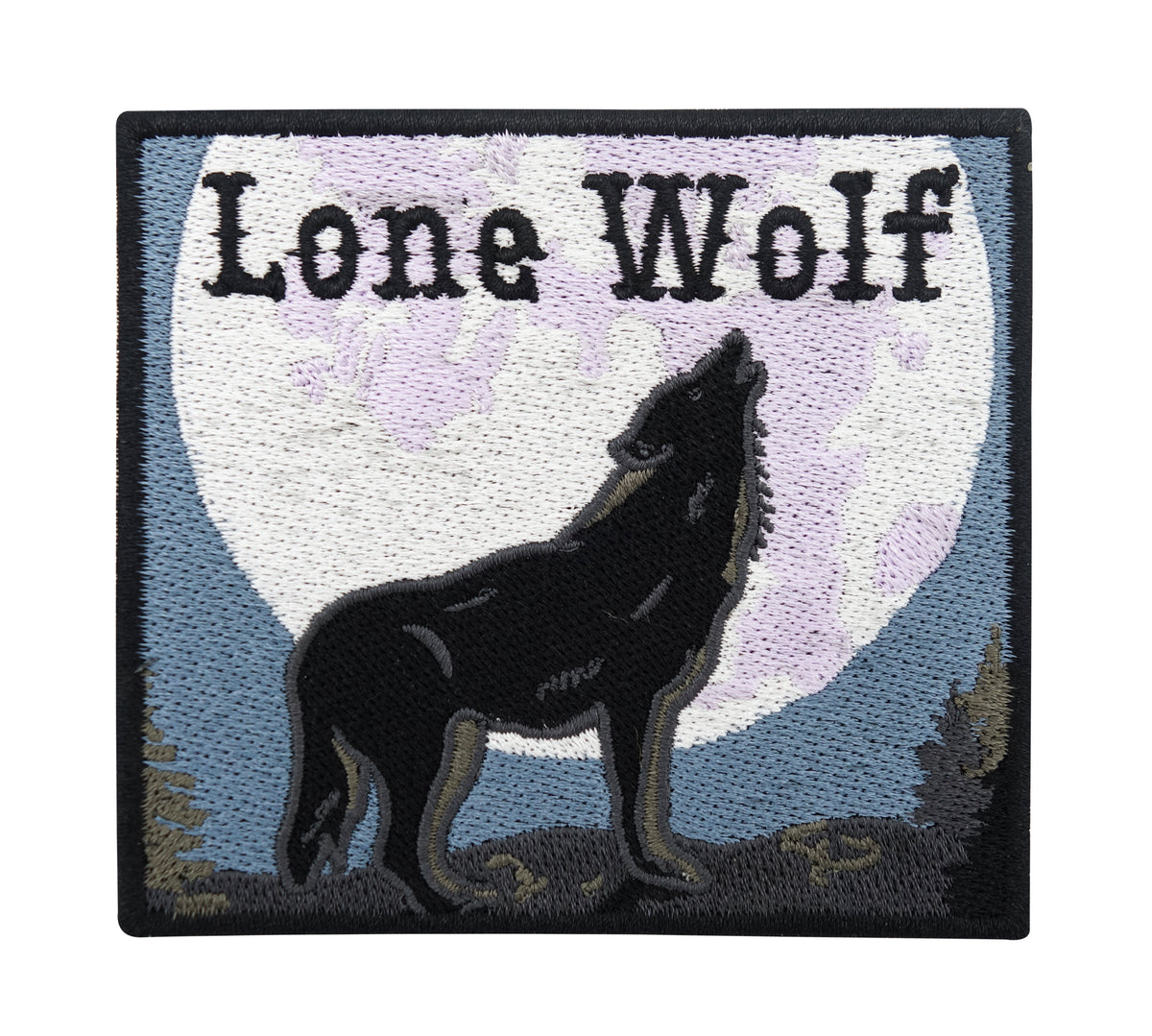 Schwarzer Lone Wolf Patch