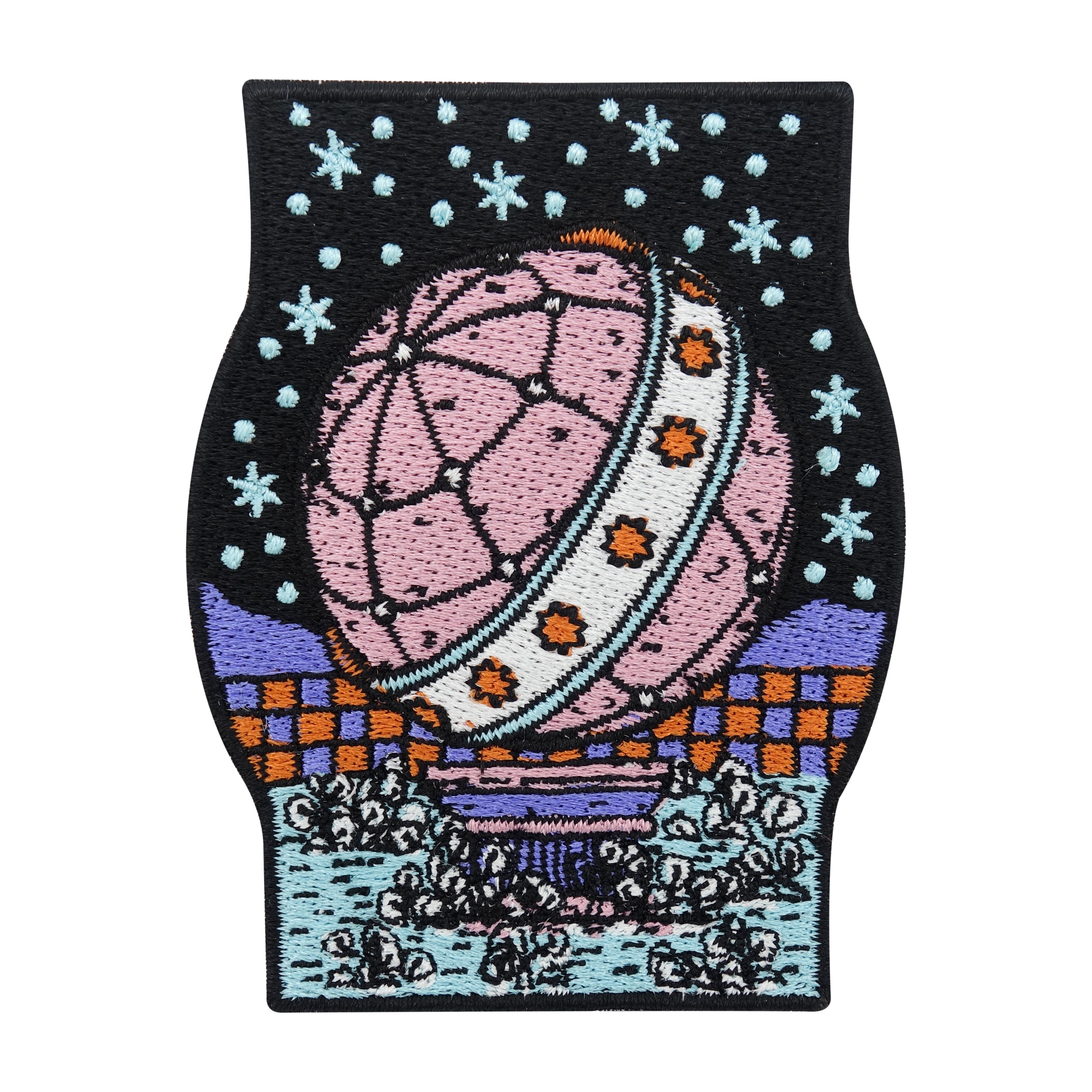 Schwarz-Pinker Wiedergeburt der Welt Patch