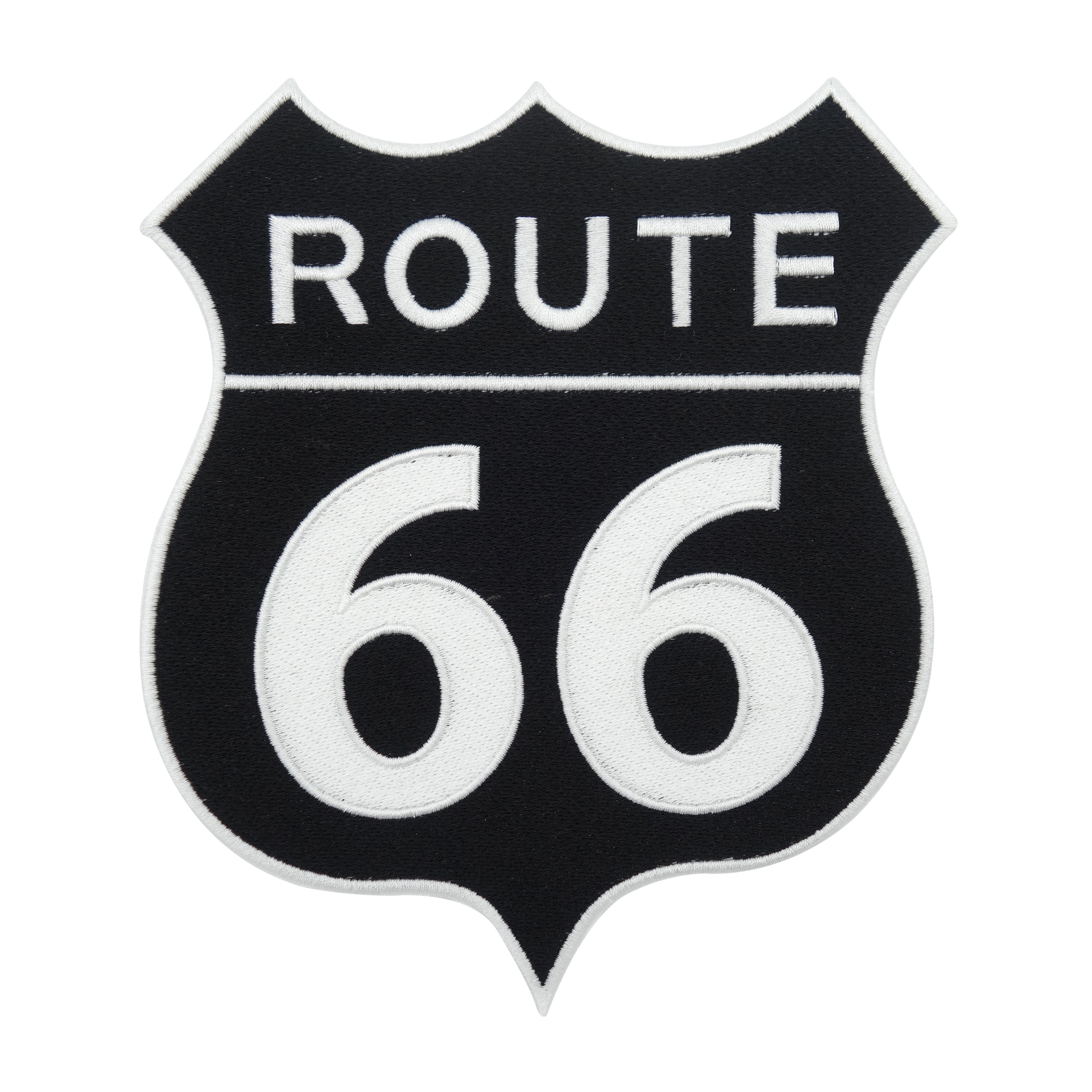 Schwarzer Route 66 Patch