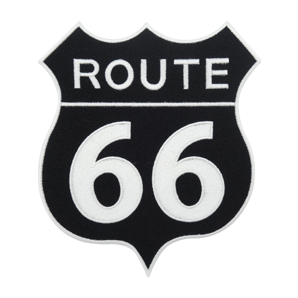 Schwarzer Route 66 Patch