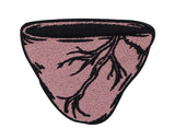 Pinker Broken Heart Patch untere Hälfte 