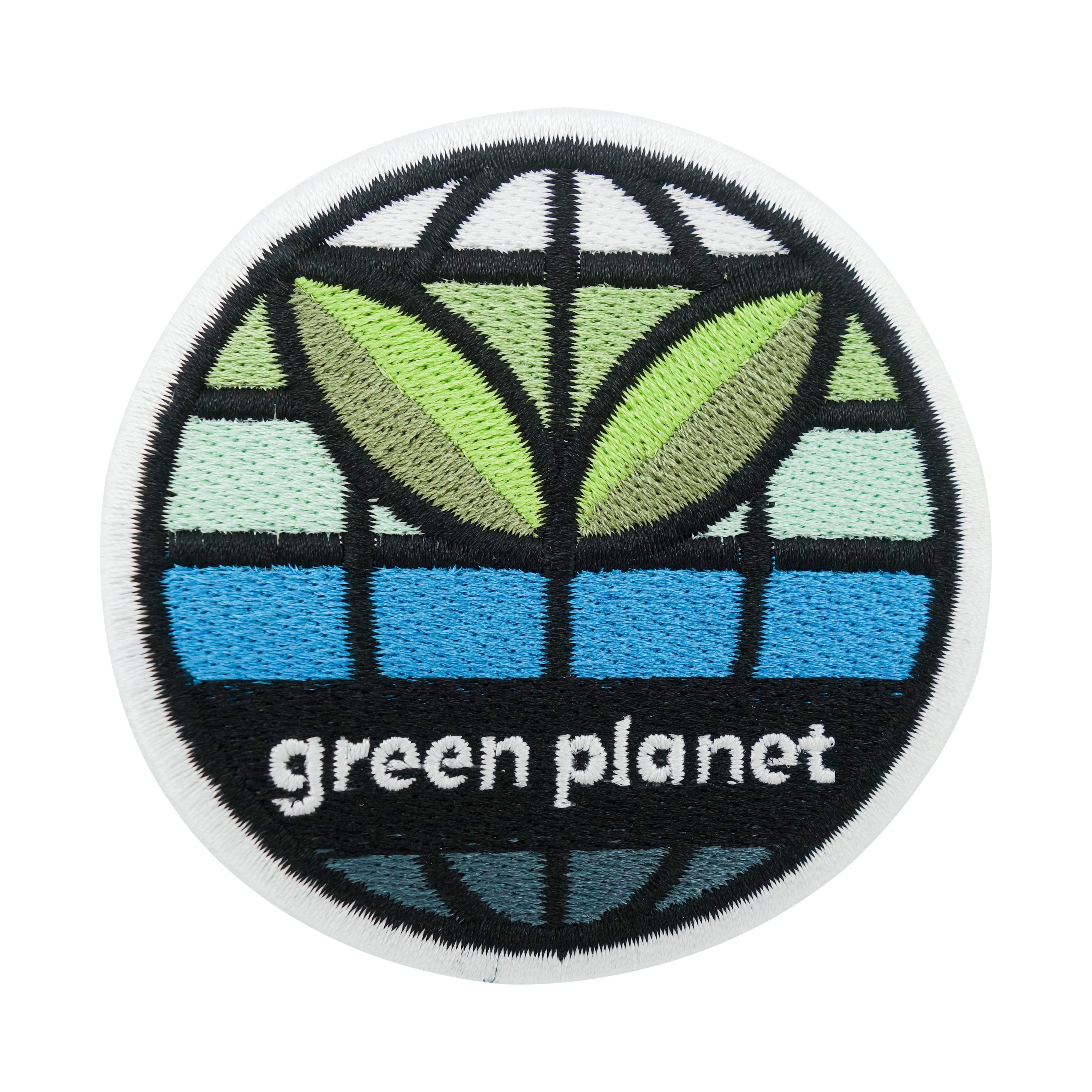 Schwarz-grüner Green Planet Patch