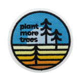 Blau-orangener Plant more Trees Patch 