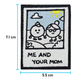 Me and Your Mom  Klett Patch | Klett Patch lustig, Retro Patches, Deine Mutter Aufnäher, Witziges Abzeichen, Old School Spruch Badge, Vintage Flicken, Finally Home
