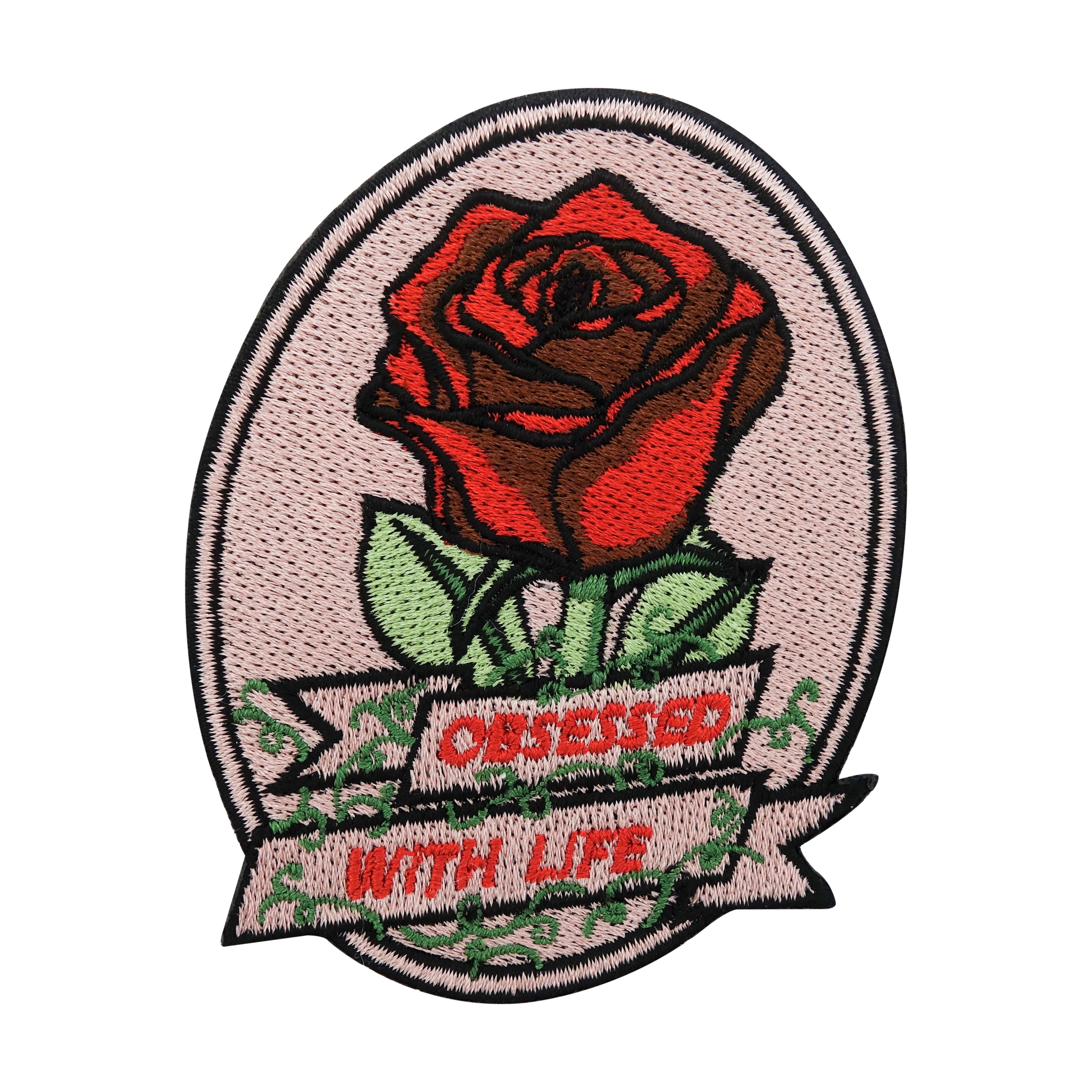 Rote Rose Obsessed with Life Patch