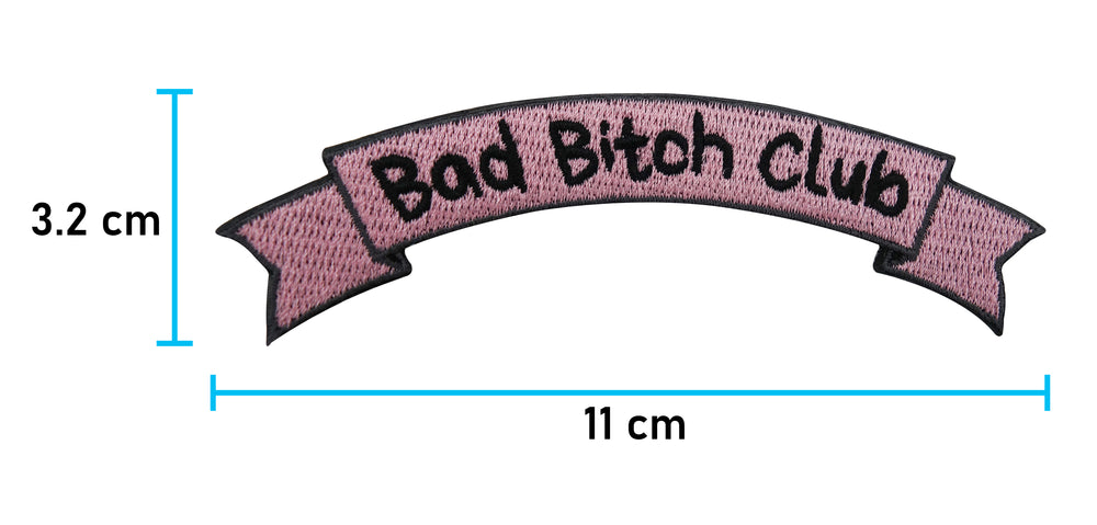 Banner Patch mit der Maße: 3,2 x 11 cm