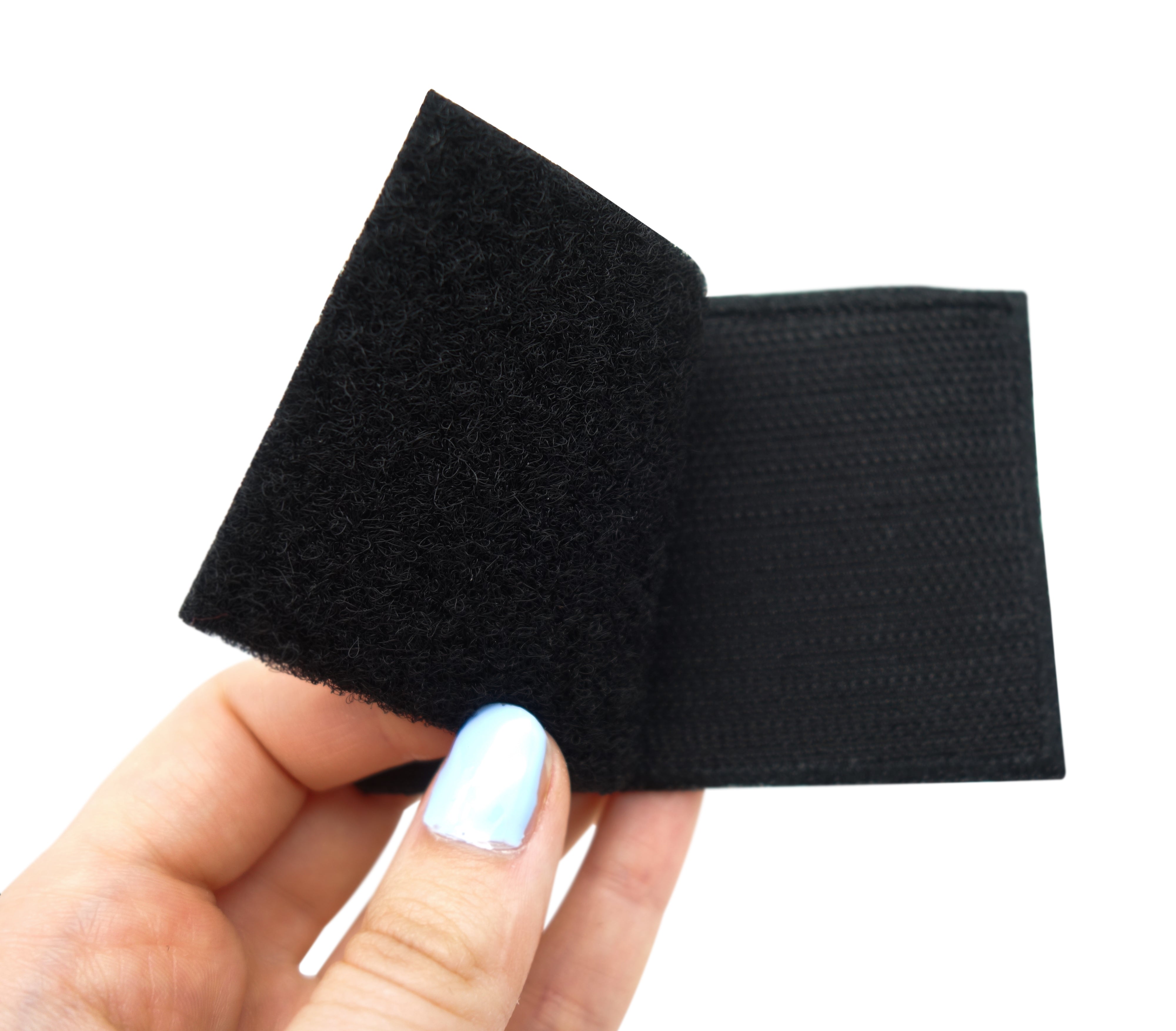 Rückseite des Klettpatches mit extra Klettfäche
