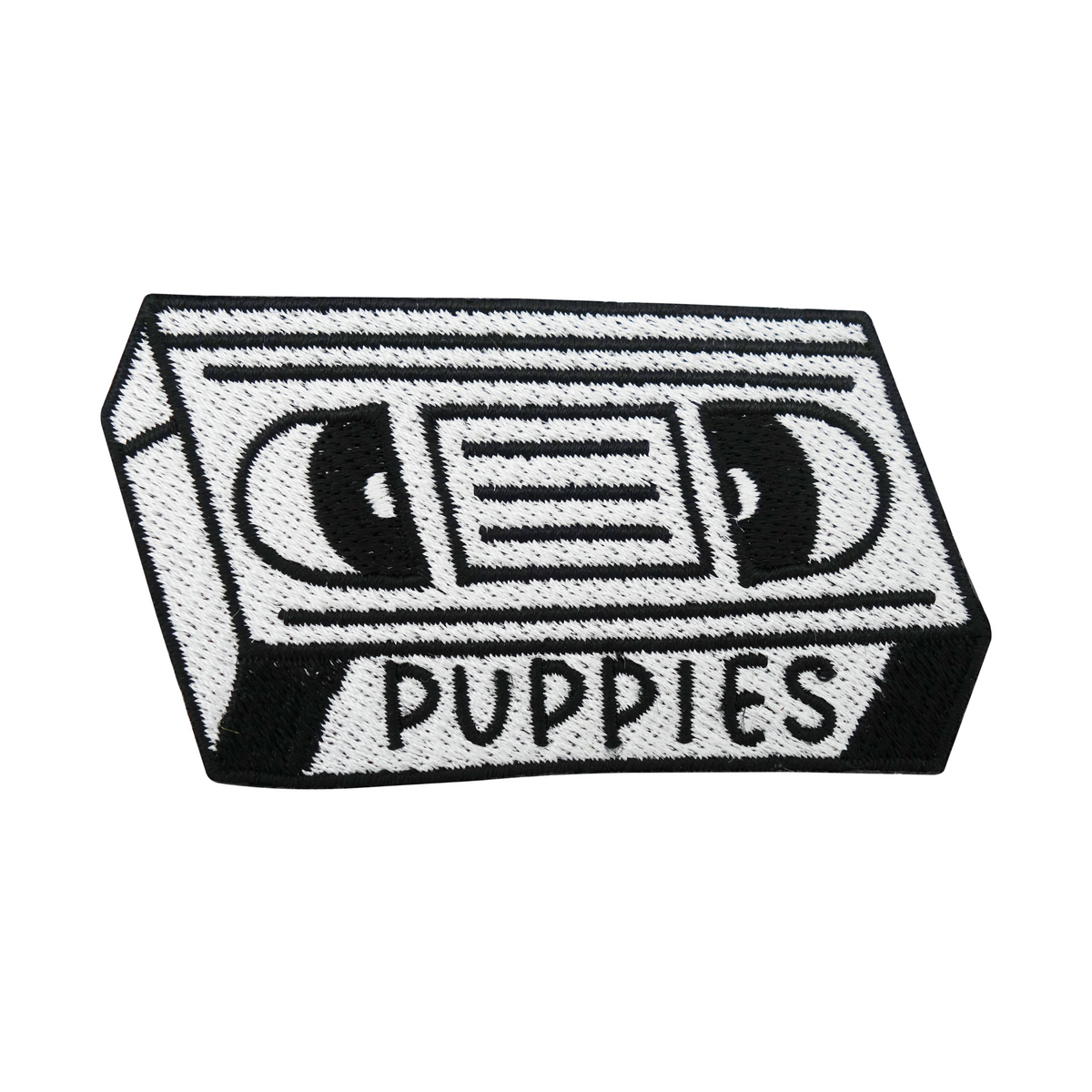 Puppies Tape Patch | Retro Kassette Welpe Bügelbild | Vintage Aufnäher