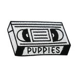 Puppies Tape Patch | Retro Kassette Welpe Bügelbild | Vintage Aufnäher