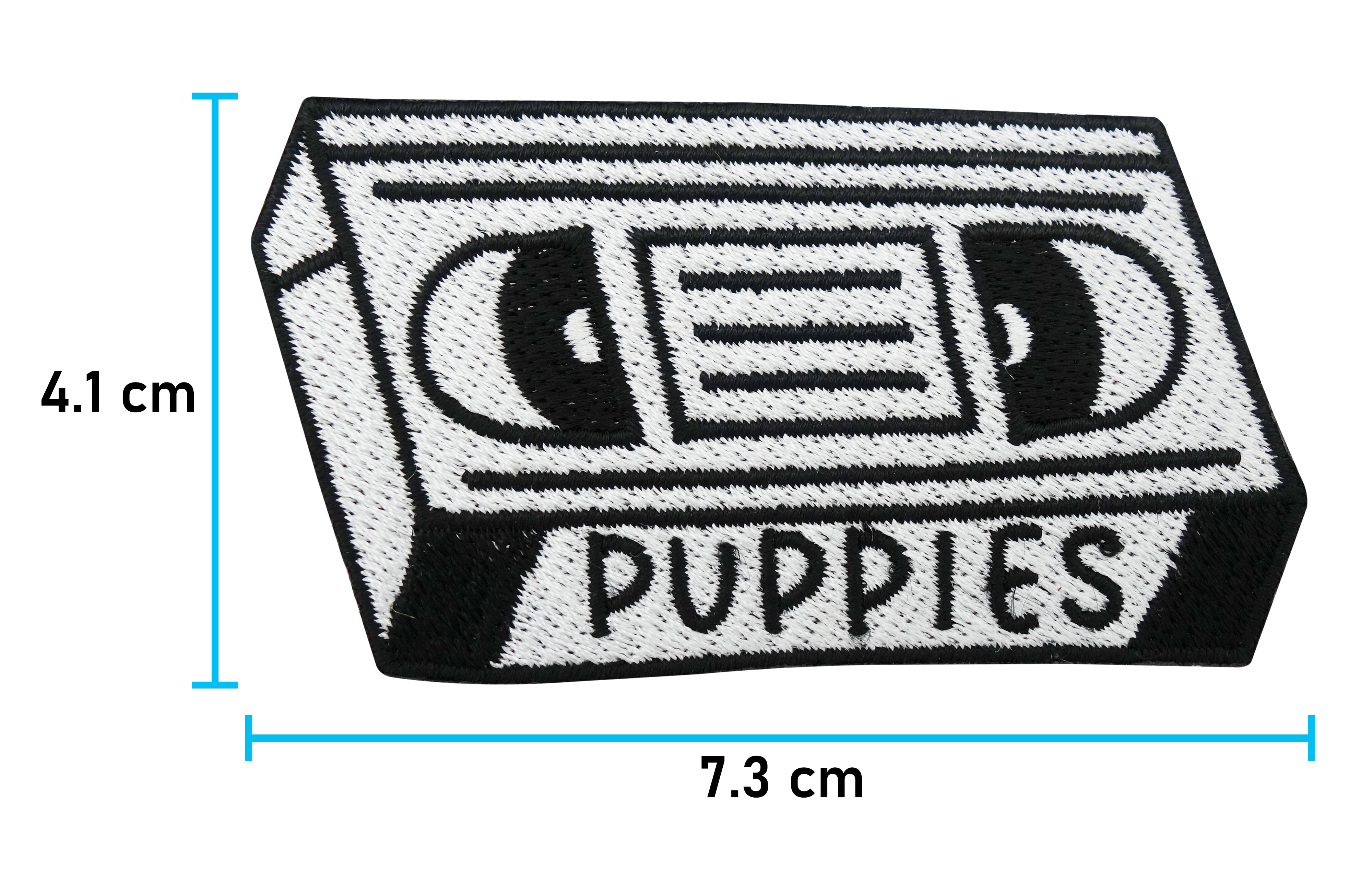 Kassetten Patch mit der Maße: 4,1 x 7,3 cm