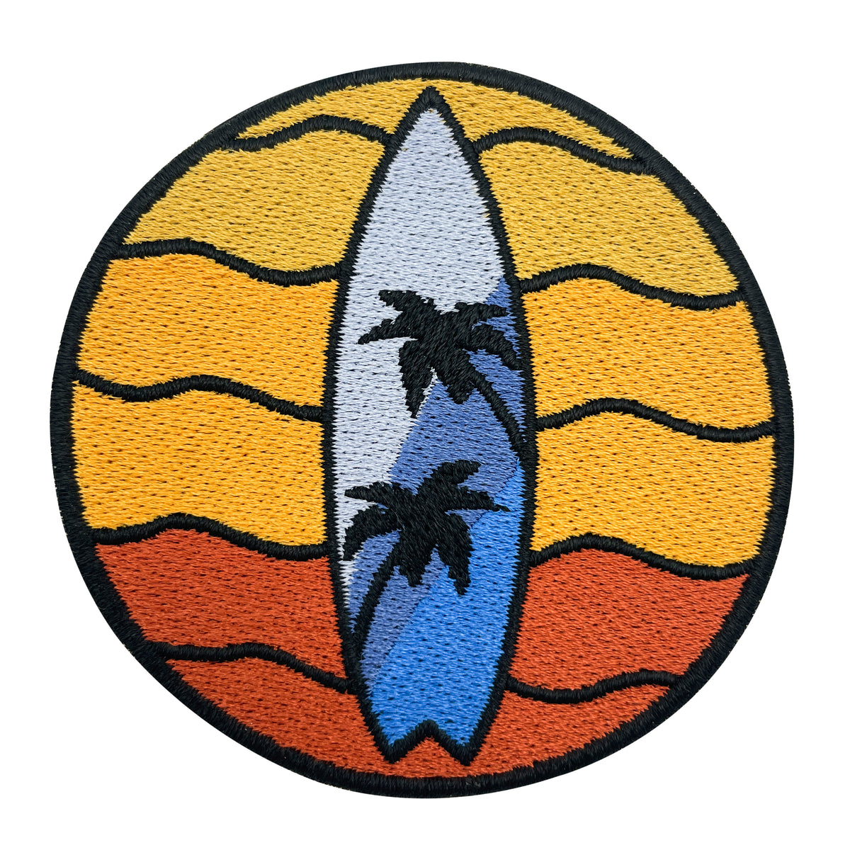 Orangener Surfbrett Patch