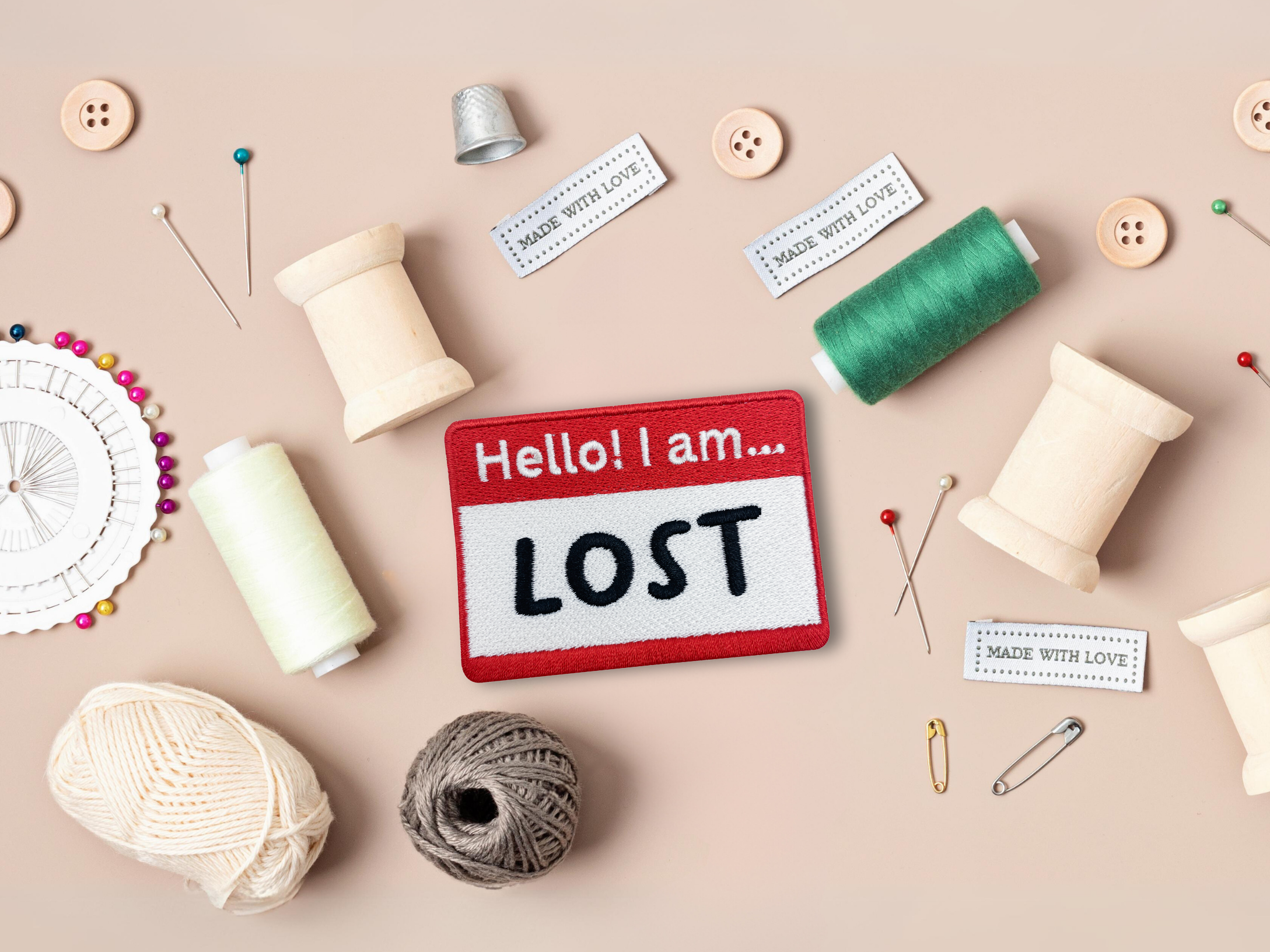 Hello! I am ... Lost Klett Patch | Lustige Klett Patches, Aufnäher, Bundeswehr Klettpatches, Meme Badge, Spruch Klettpatch, Finally Home