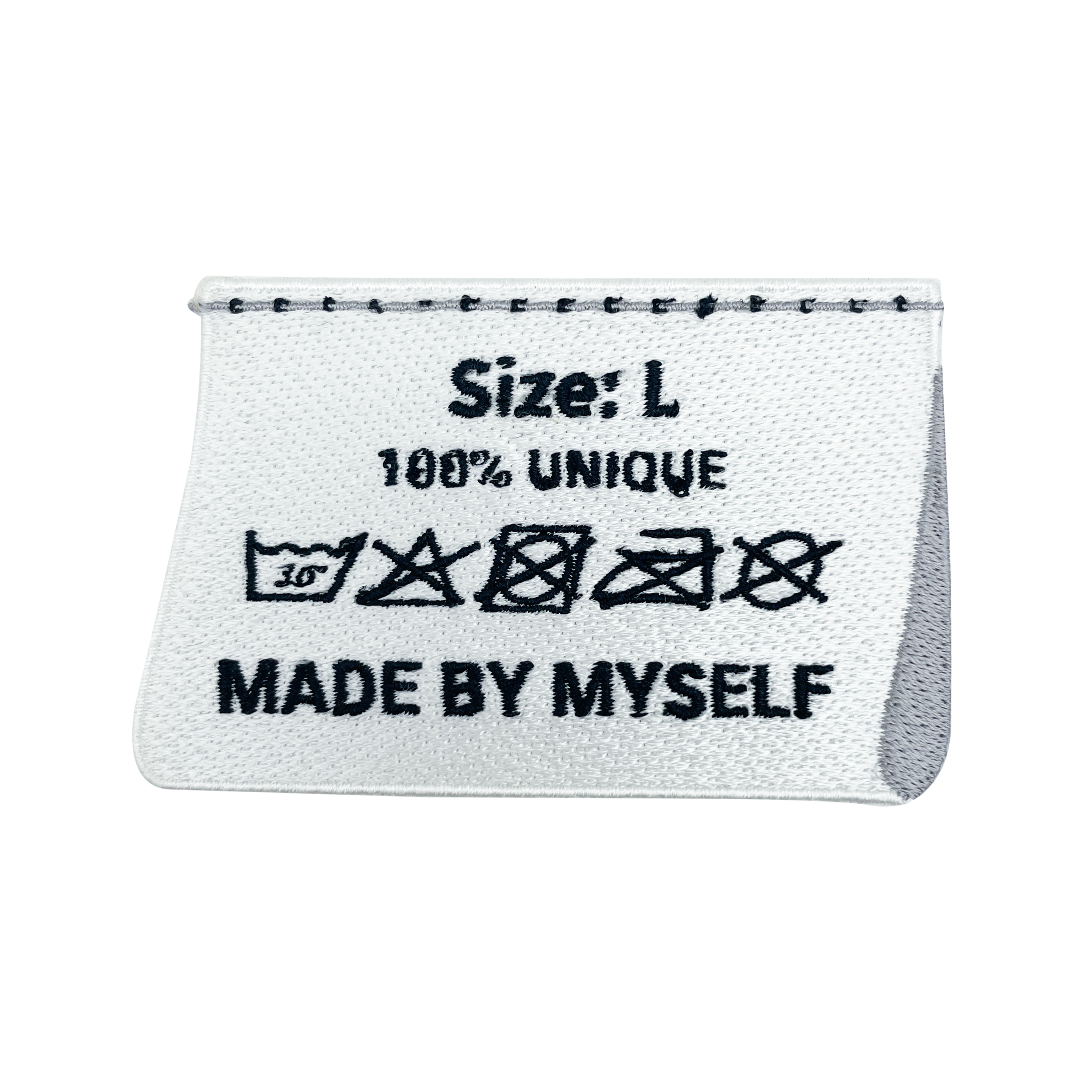 Made by Myself label patch | Handmade patches | DIY label patches