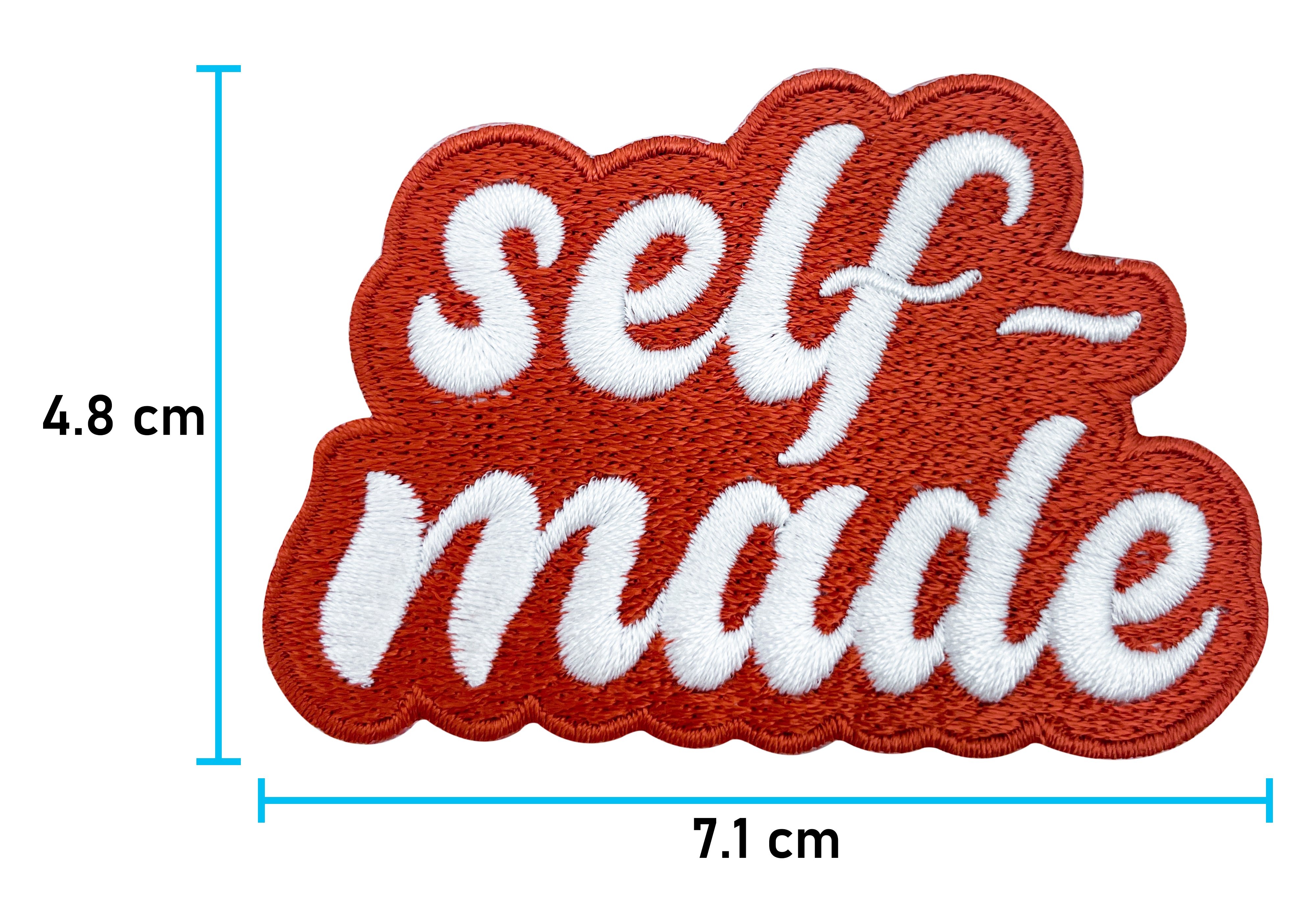 Selfmade Patch mit der Maße: 4,8 x 7,1 cm