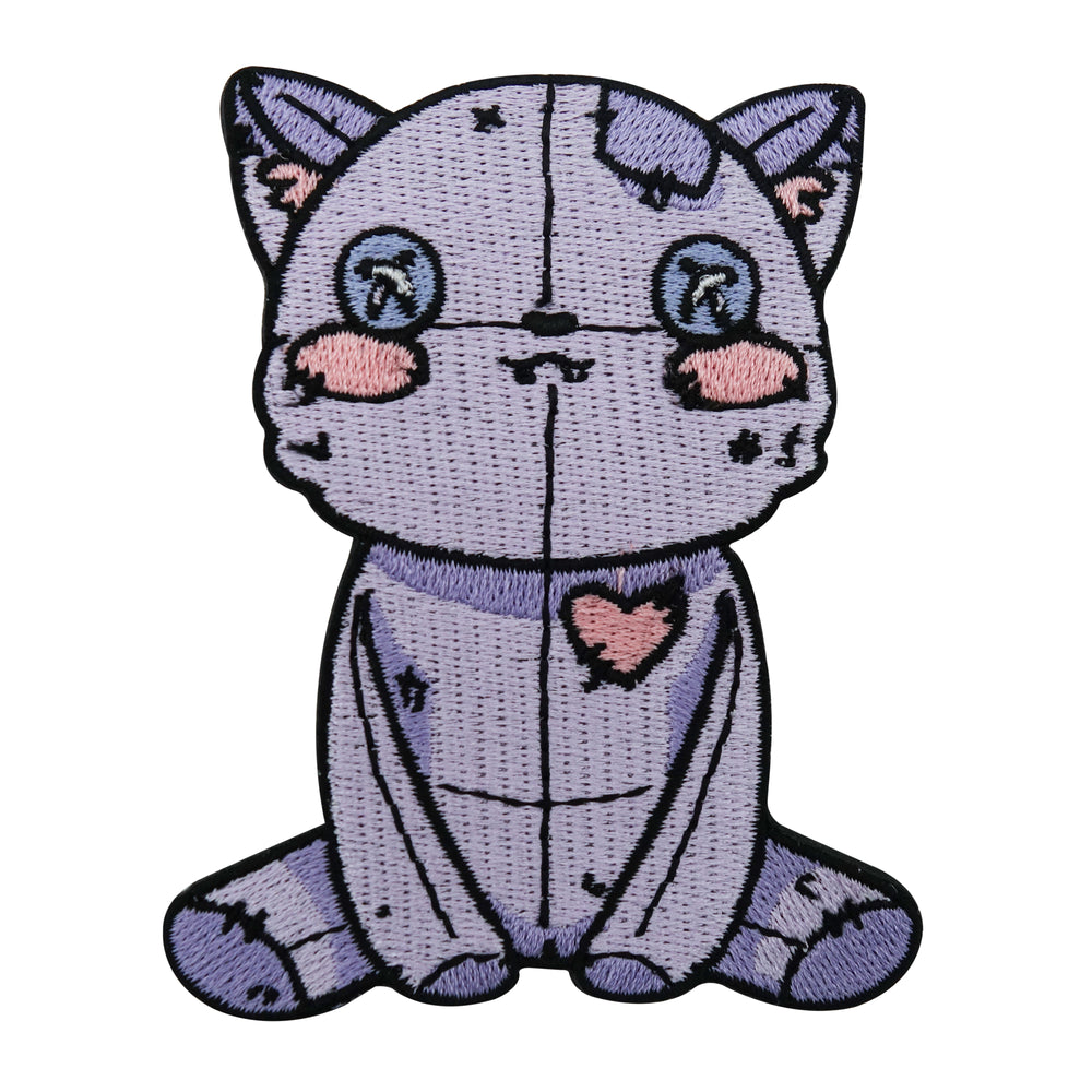 Violette Vodoo Katze Patch