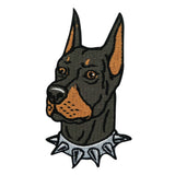 Brauner Dobermann Hund Patch