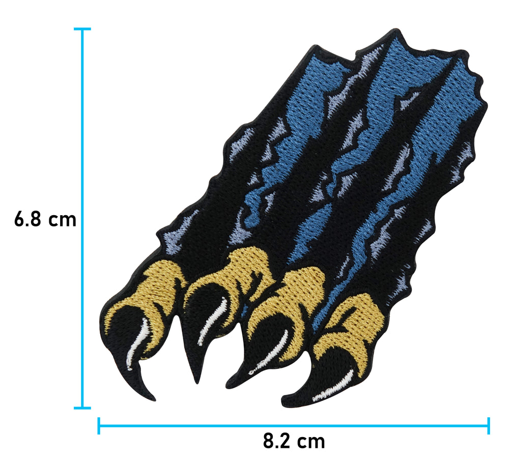 Jeans Krallen Patch mit der Maße: 6,8 x 8,2 cm