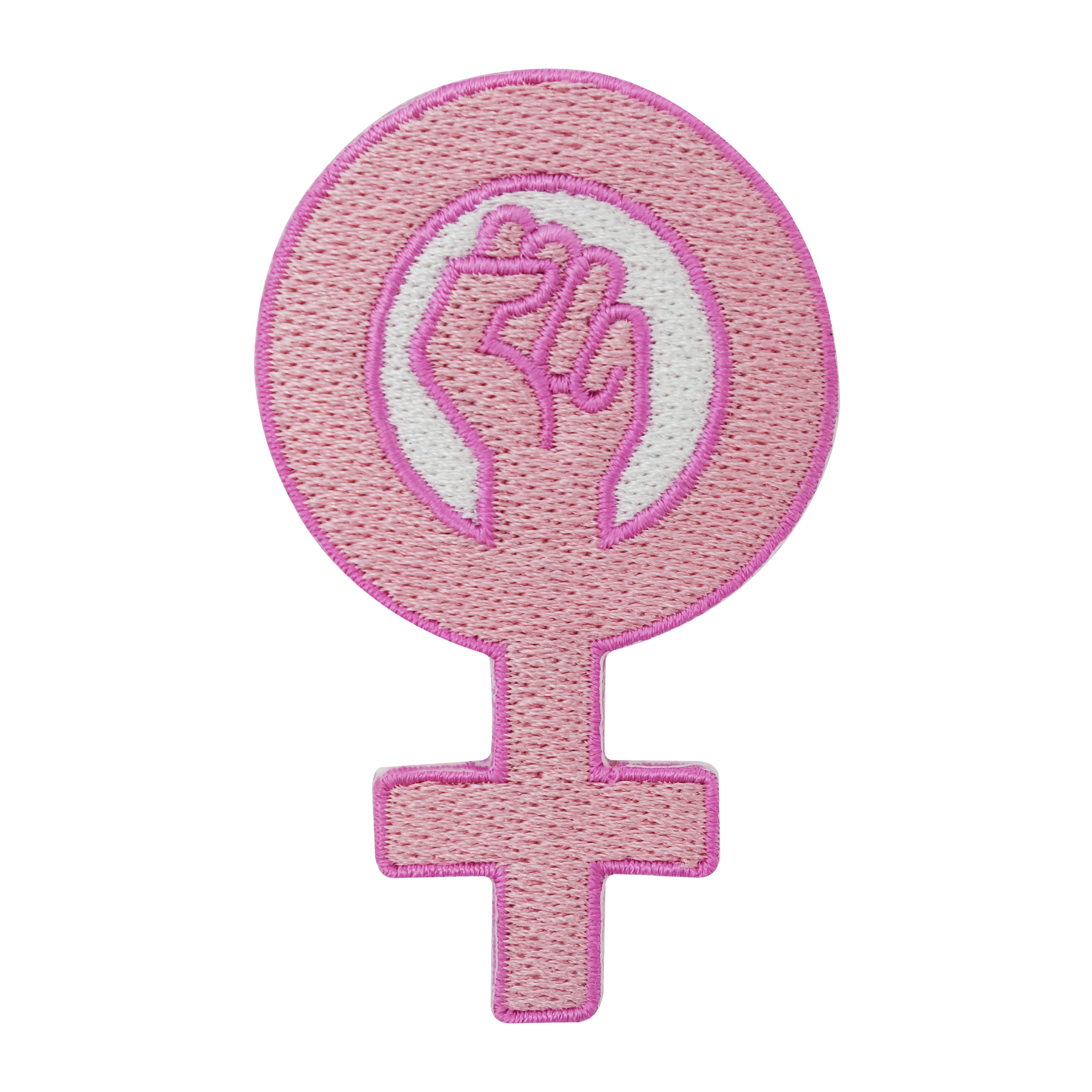 Pinker Frauen Symbol Patch