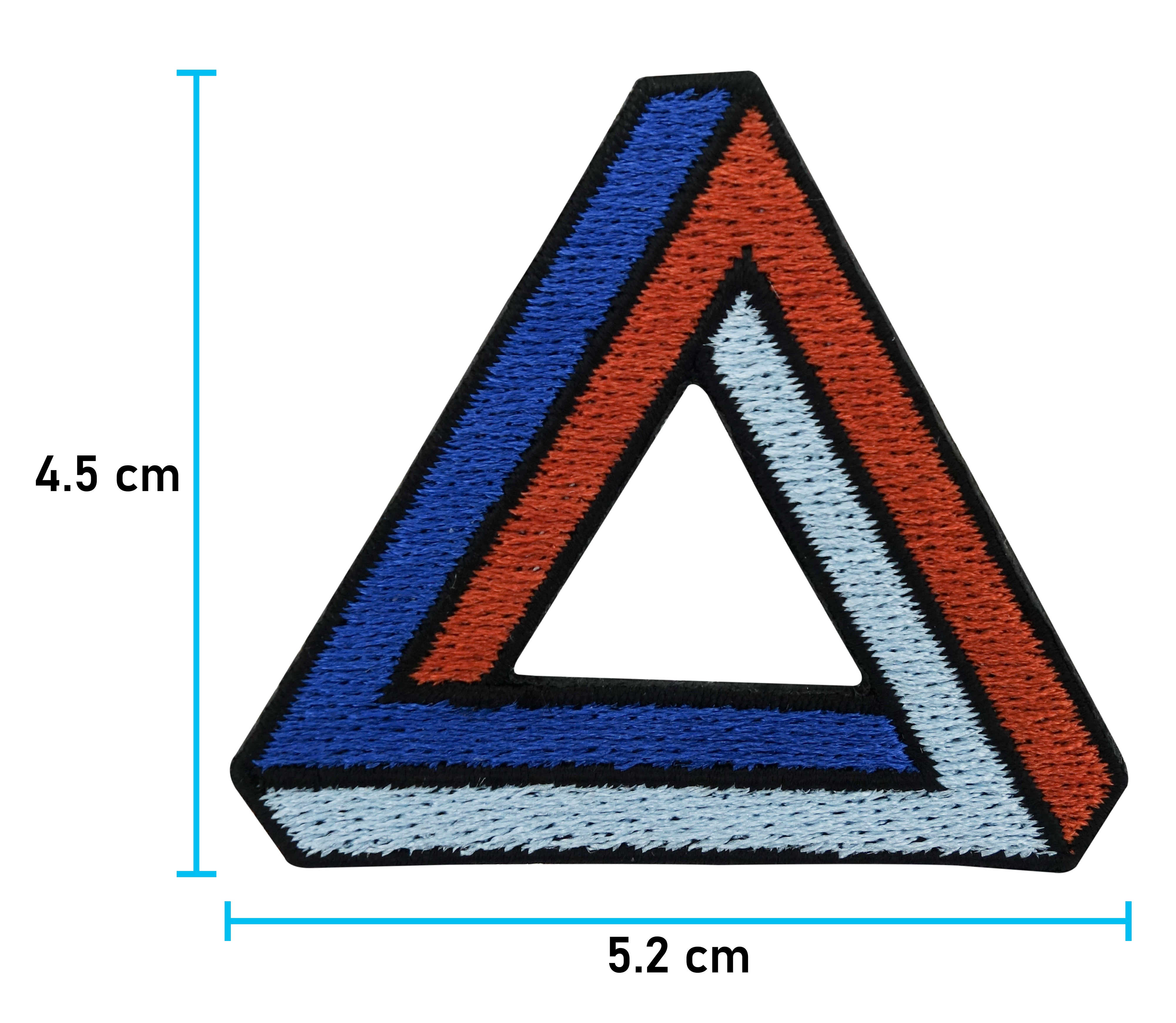 Penrose Dreieick Patch mit der Maße: 4,5 x 5,2 cm