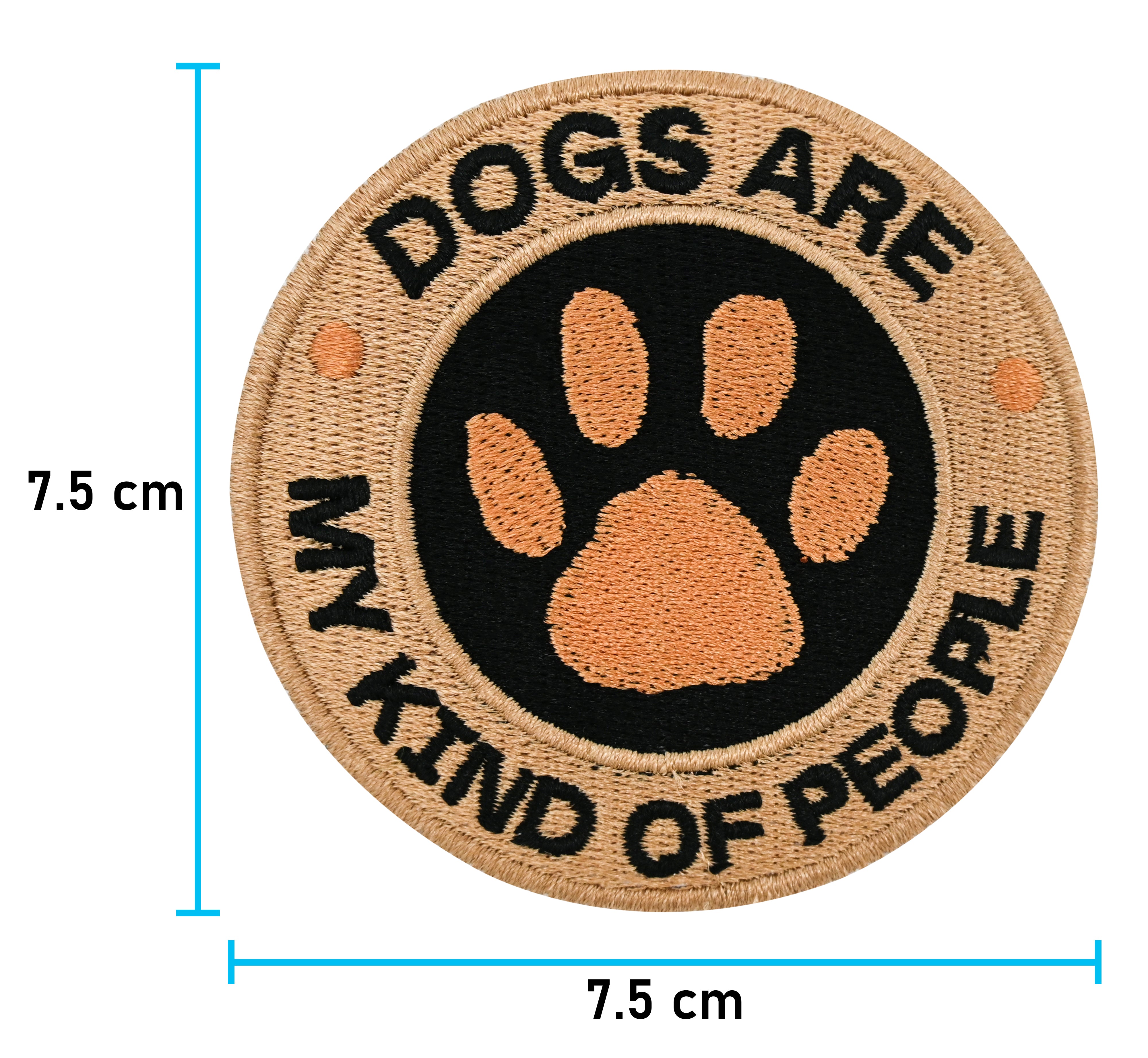 Dogs are my Kind of People Klett Patch | Hunde Klett Patches, Runde Aufnäher, Klettpatches, Badge, Pfoten Klettpatch, Finally Home