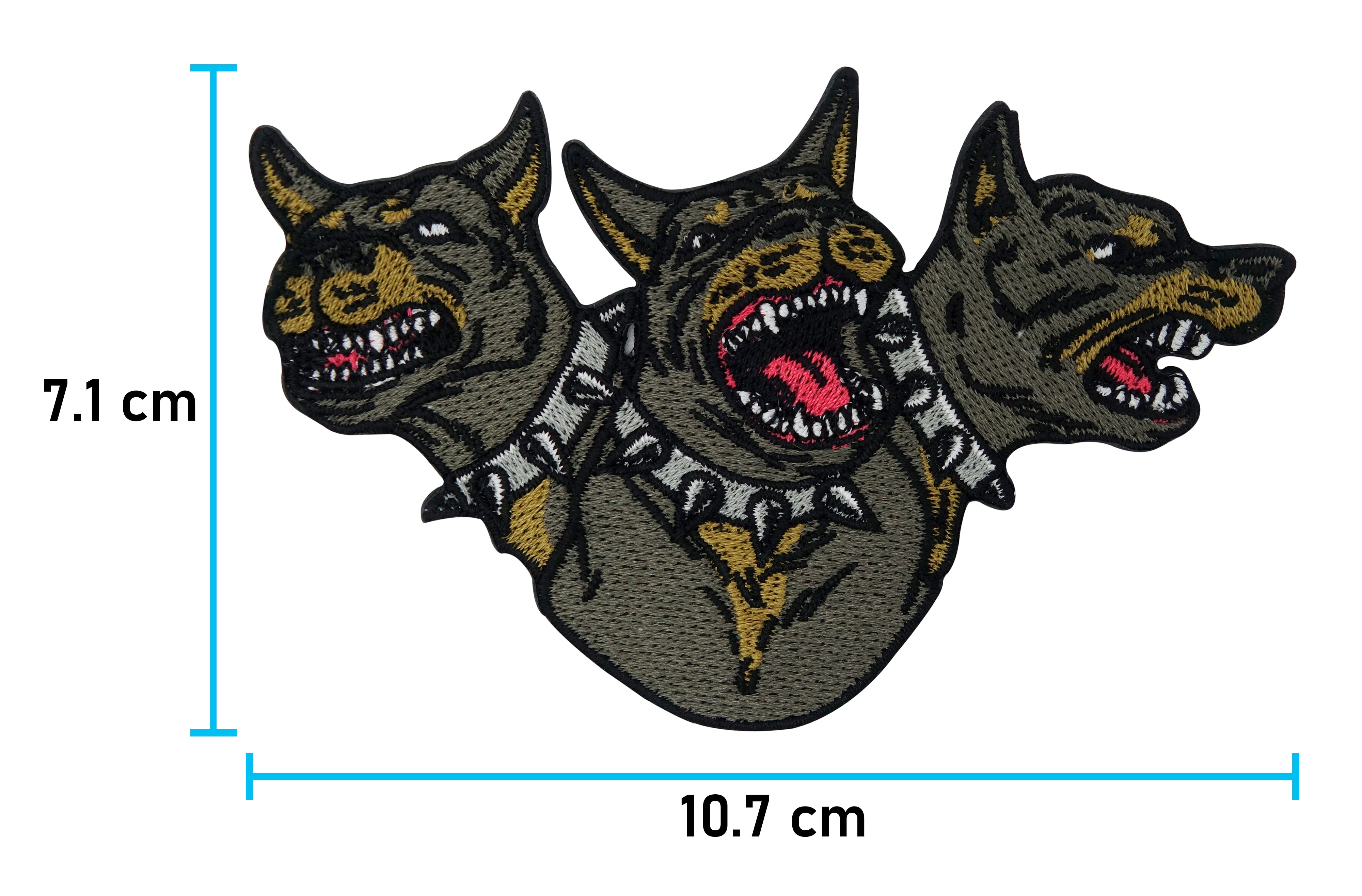 Hellhound Patch | Hell Wolf Patch | Three-Headed Dog Patch DIY
