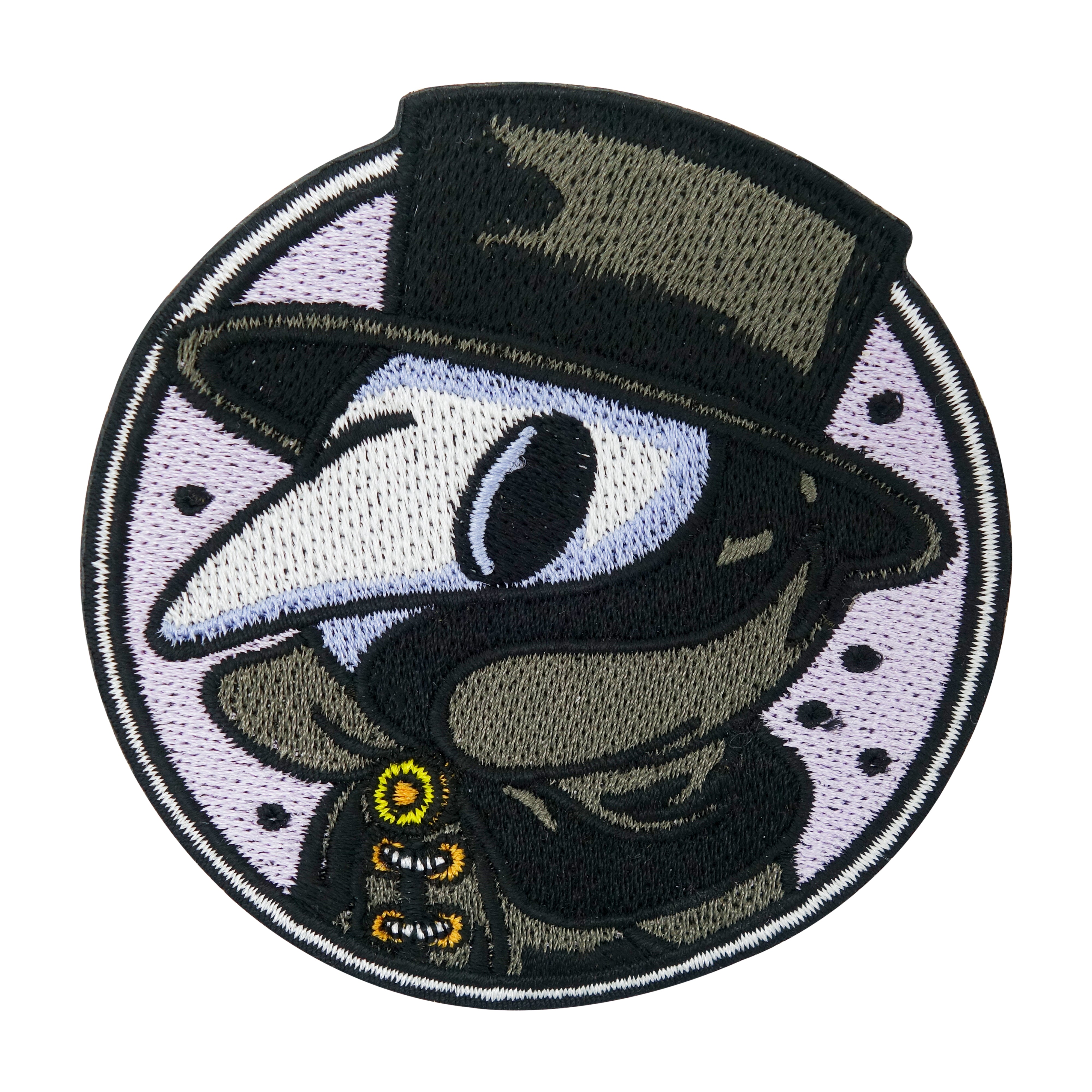Schwarz-weißer Pest Doktor Patch