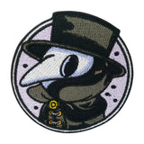 Schwarz-weißer Pest Doktor Patch