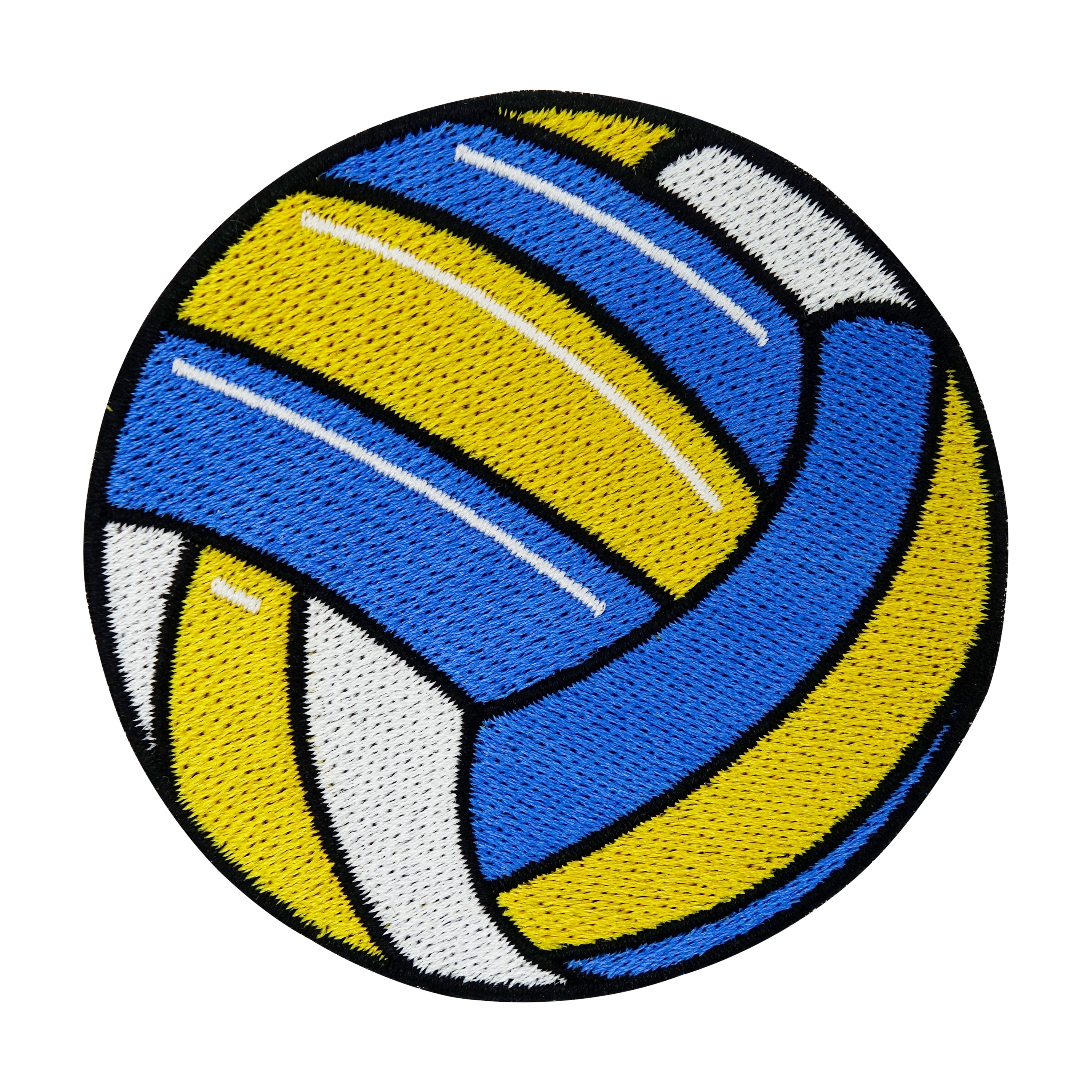 Blau-gelber Volleyball Patch