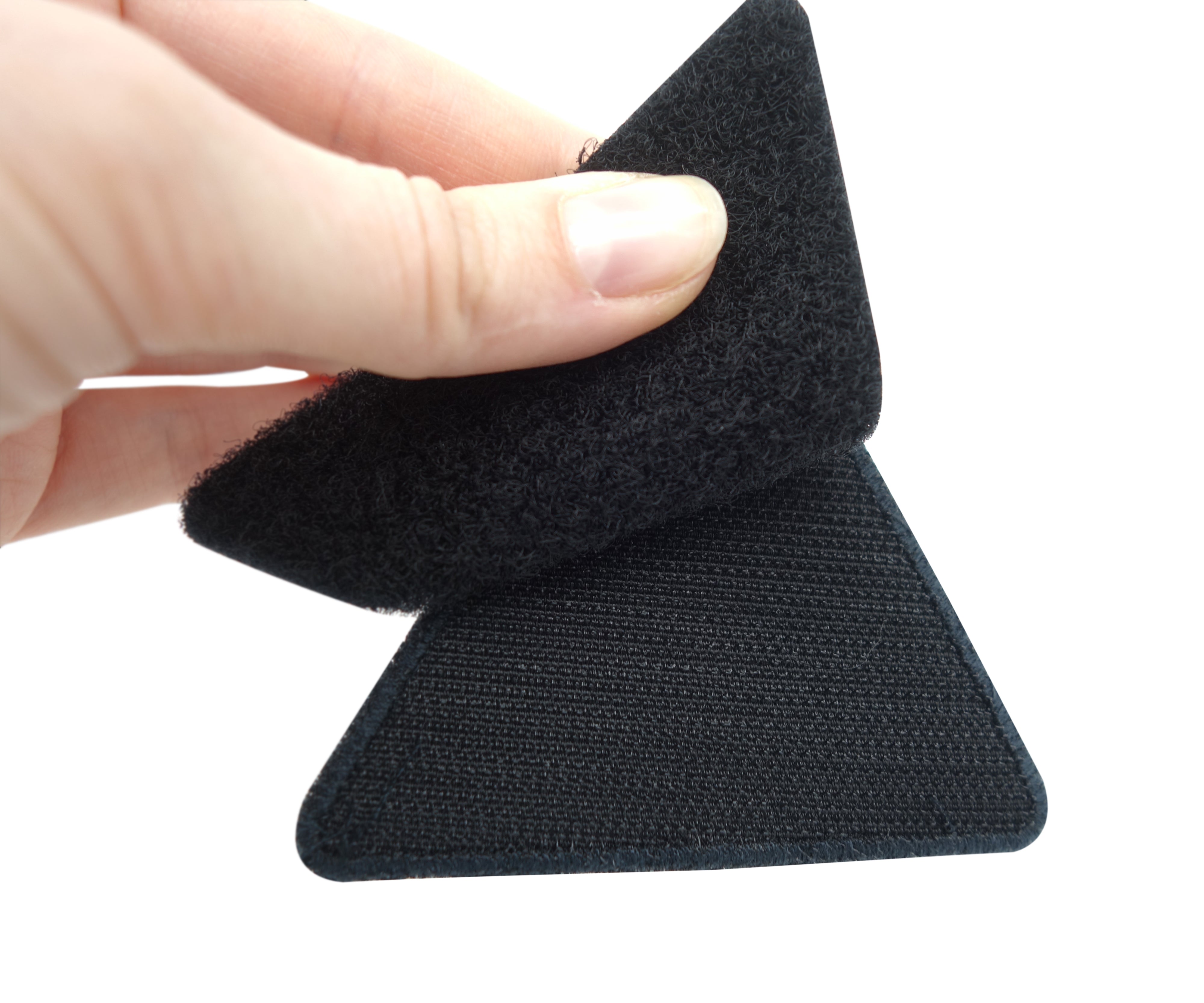 Rückseite des Klettpatches und extra Klettfläche 