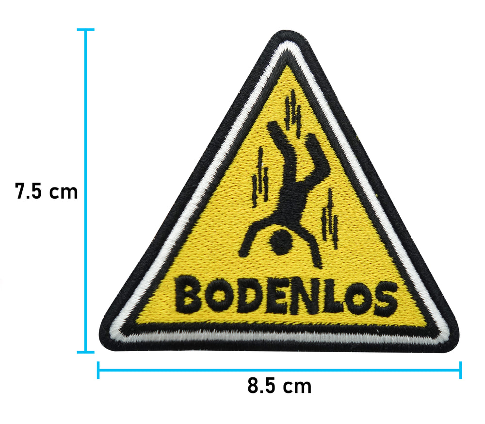 Bodenlos Klettpatch mit der Maße: 7,5 x 8,5 cm