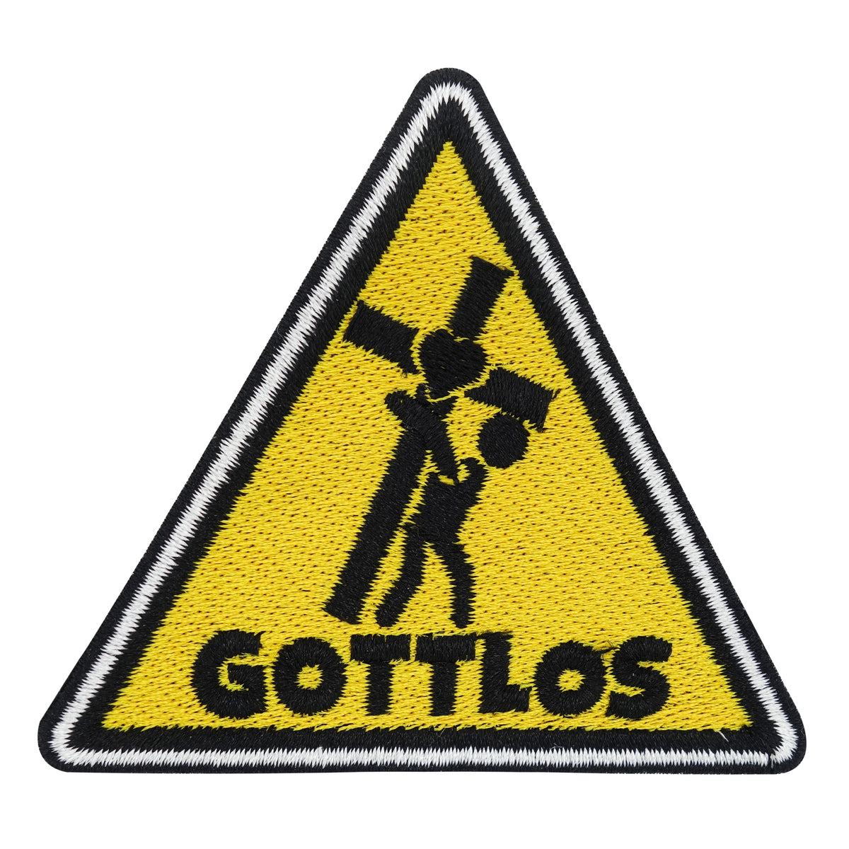 Gelber Gottlos Dreieck Patch