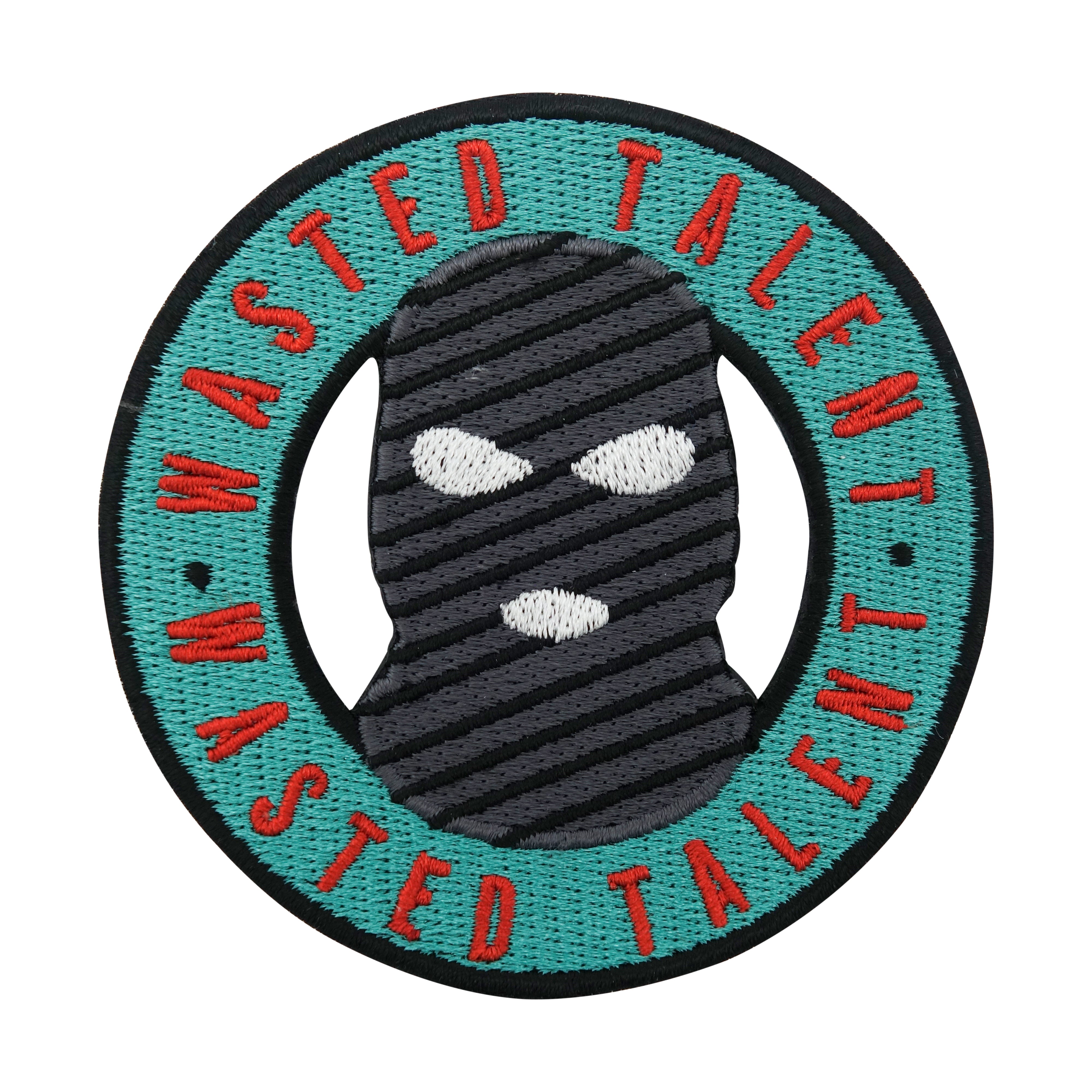 Grün-Grauer Wasted Talent Skimasken Patch