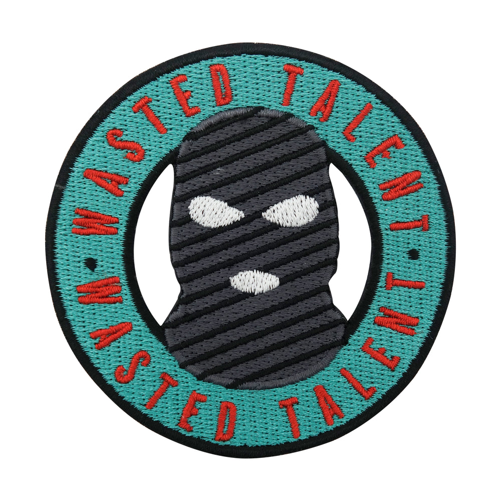 Grün-Grauer Wasted Talent Skimasken Patch